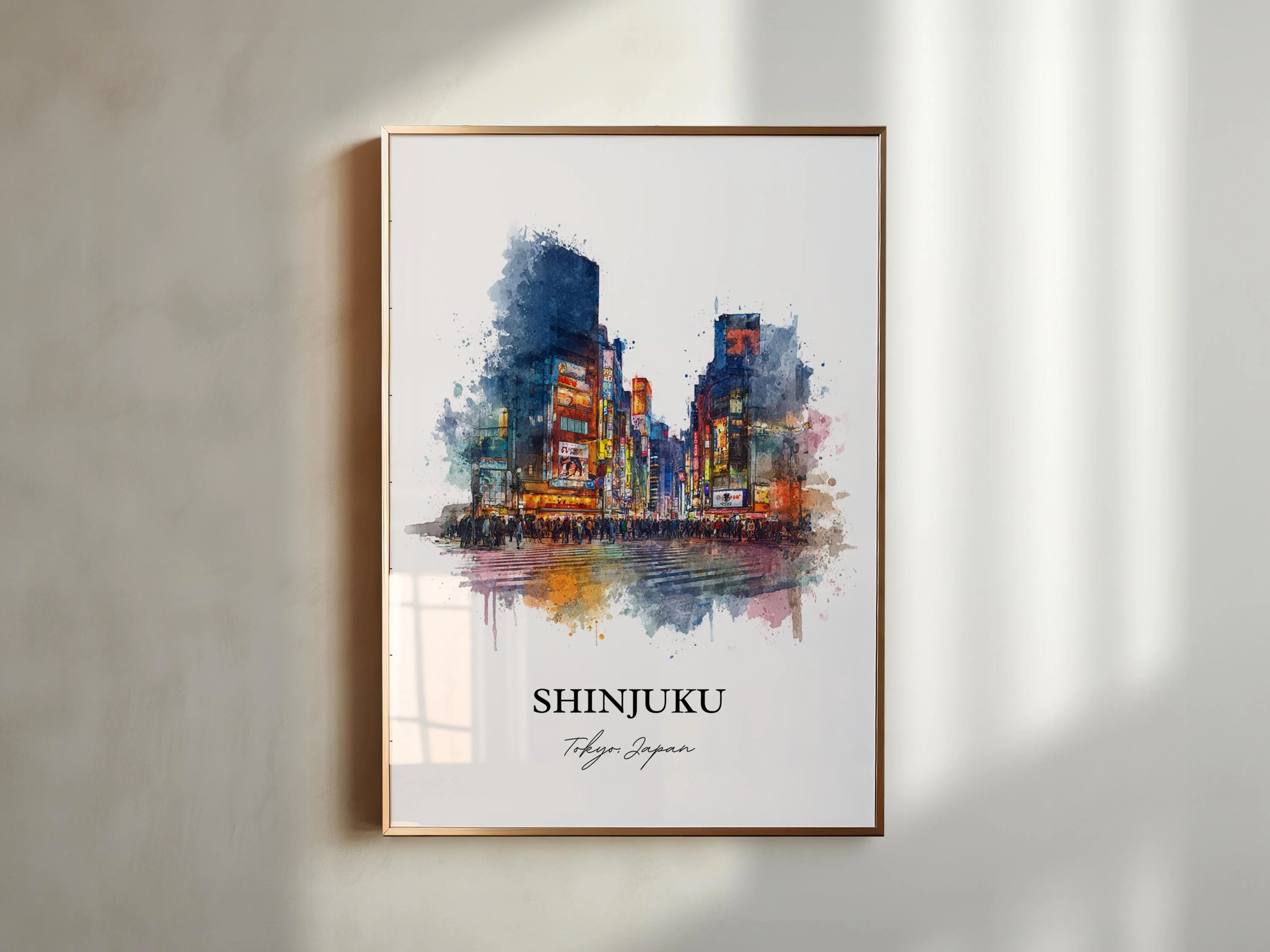 Shinjuku, Japan – Watercolor Art Print - Image 4