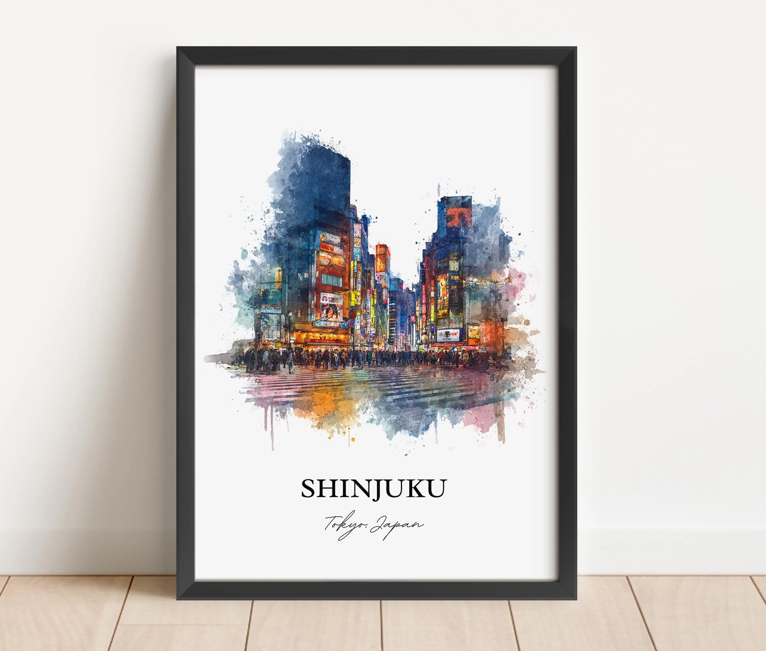 Shinjuku, Japan – Watercolor Art Print - Image 5