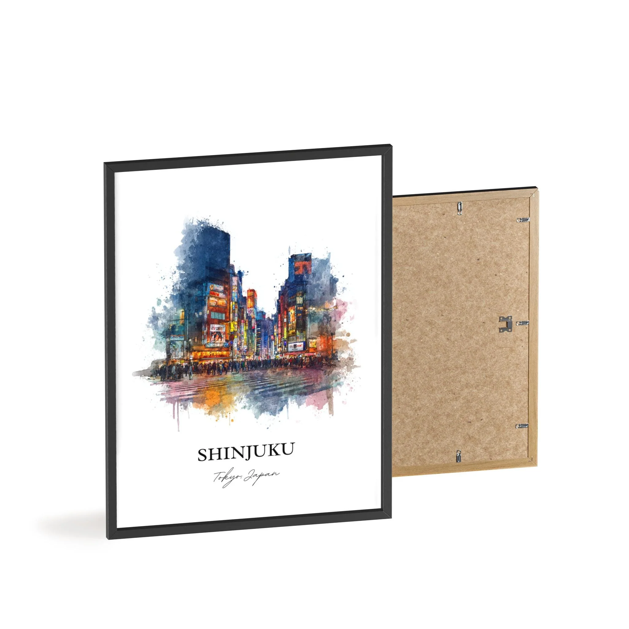 Shinjuku, Japan – Watercolor Art Print - Image 9