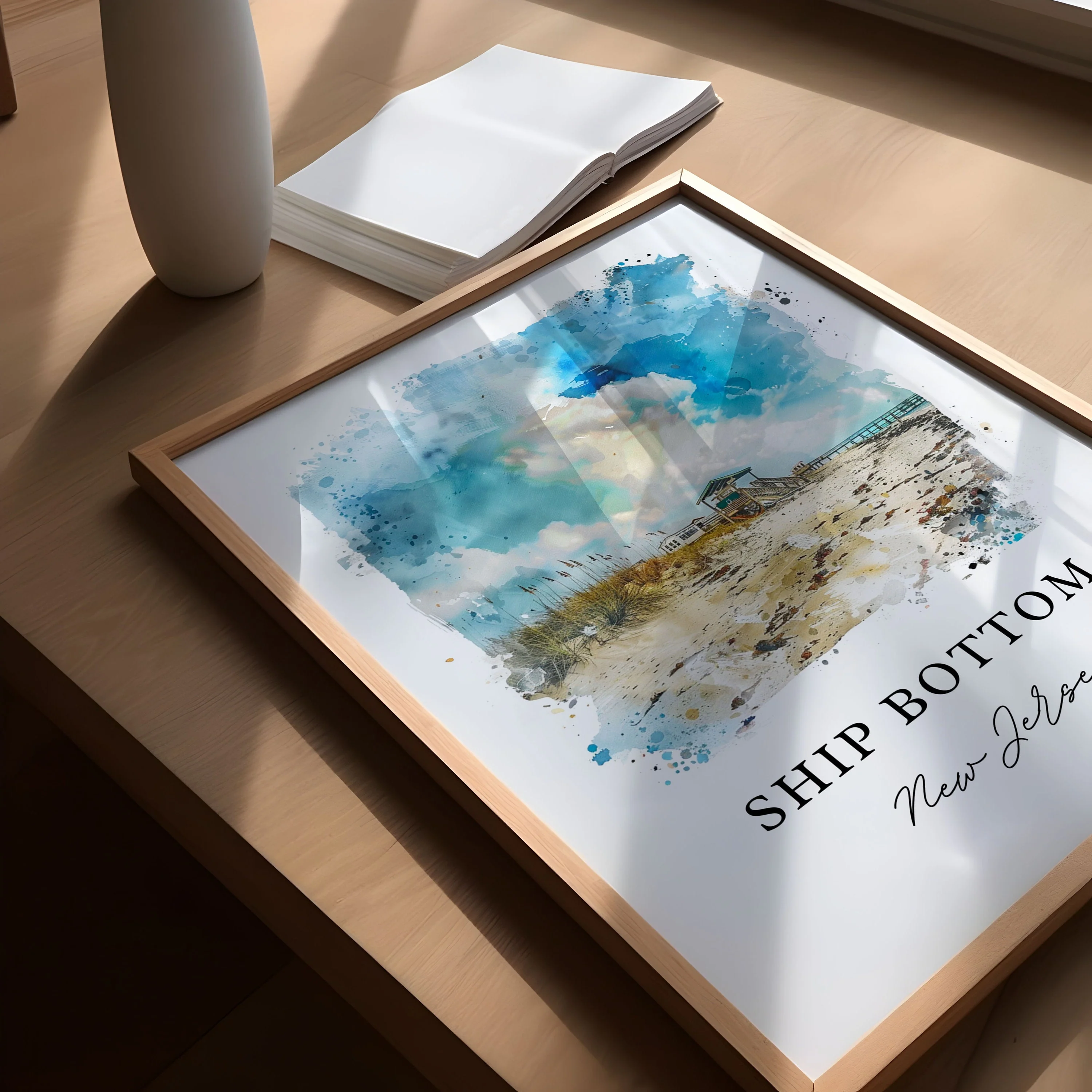 Ship Bottom, New Jersey – Watercolor Art Print - Image 3
