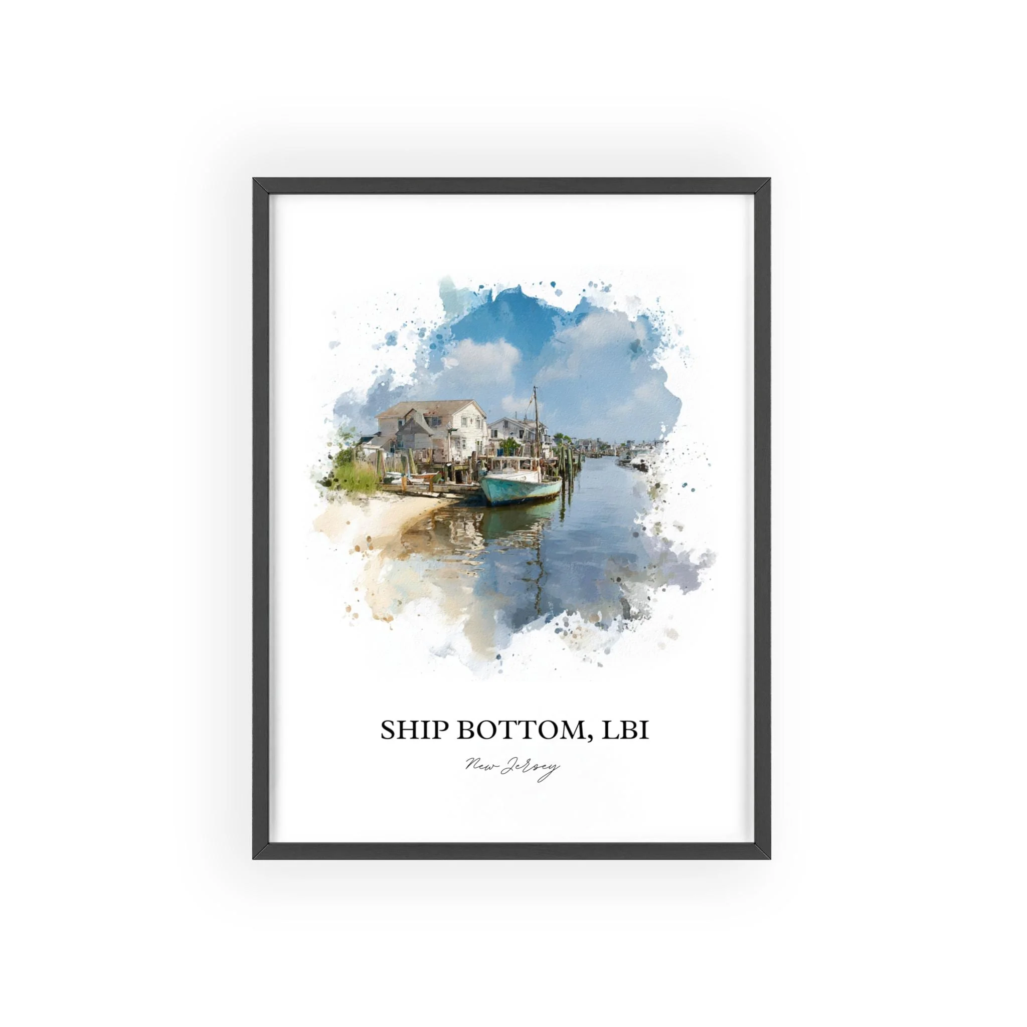 Ship Bottom, New Jersey – Watercolor Art Print - Image 9