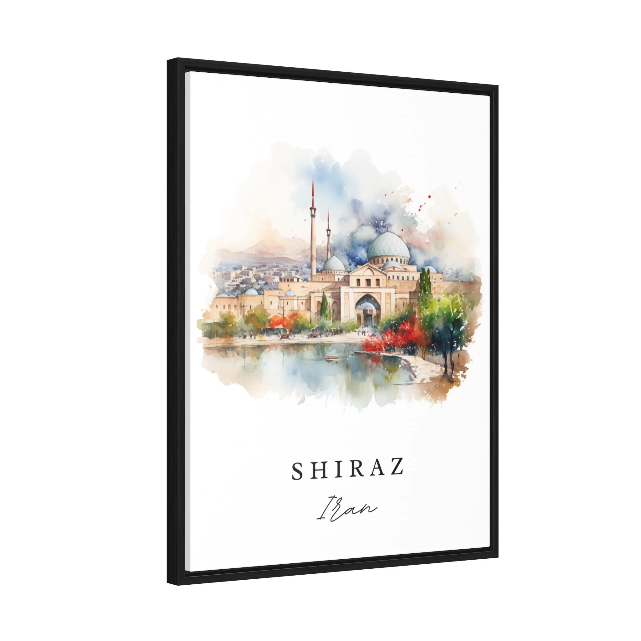 Shiraz, Iran – Watercolor Art Print - Image 3