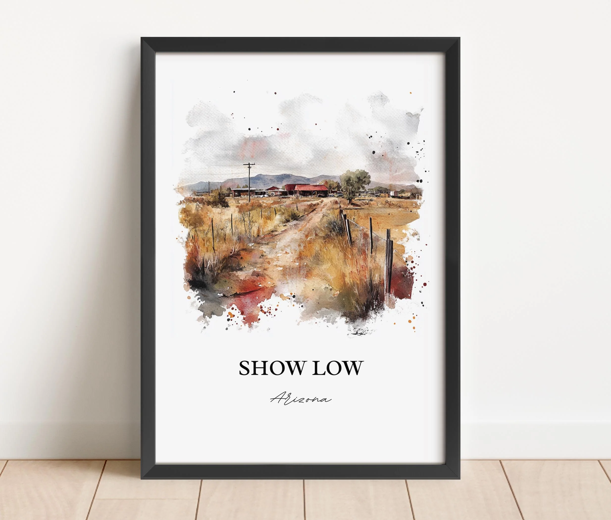 Show Low, USA – Watercolor Art Print - Image 5