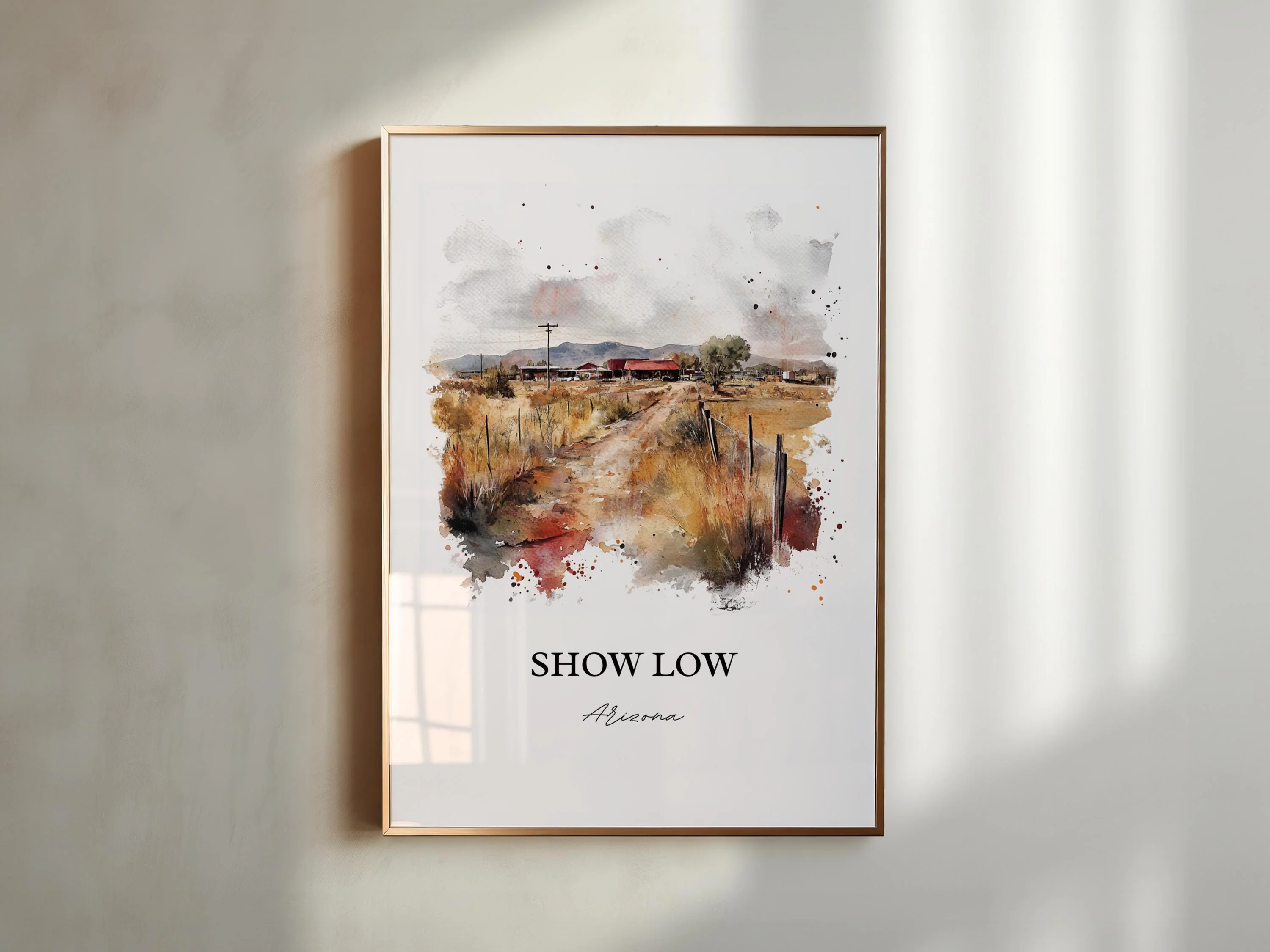 Show Low, USA – Watercolor Art Print - Image 6