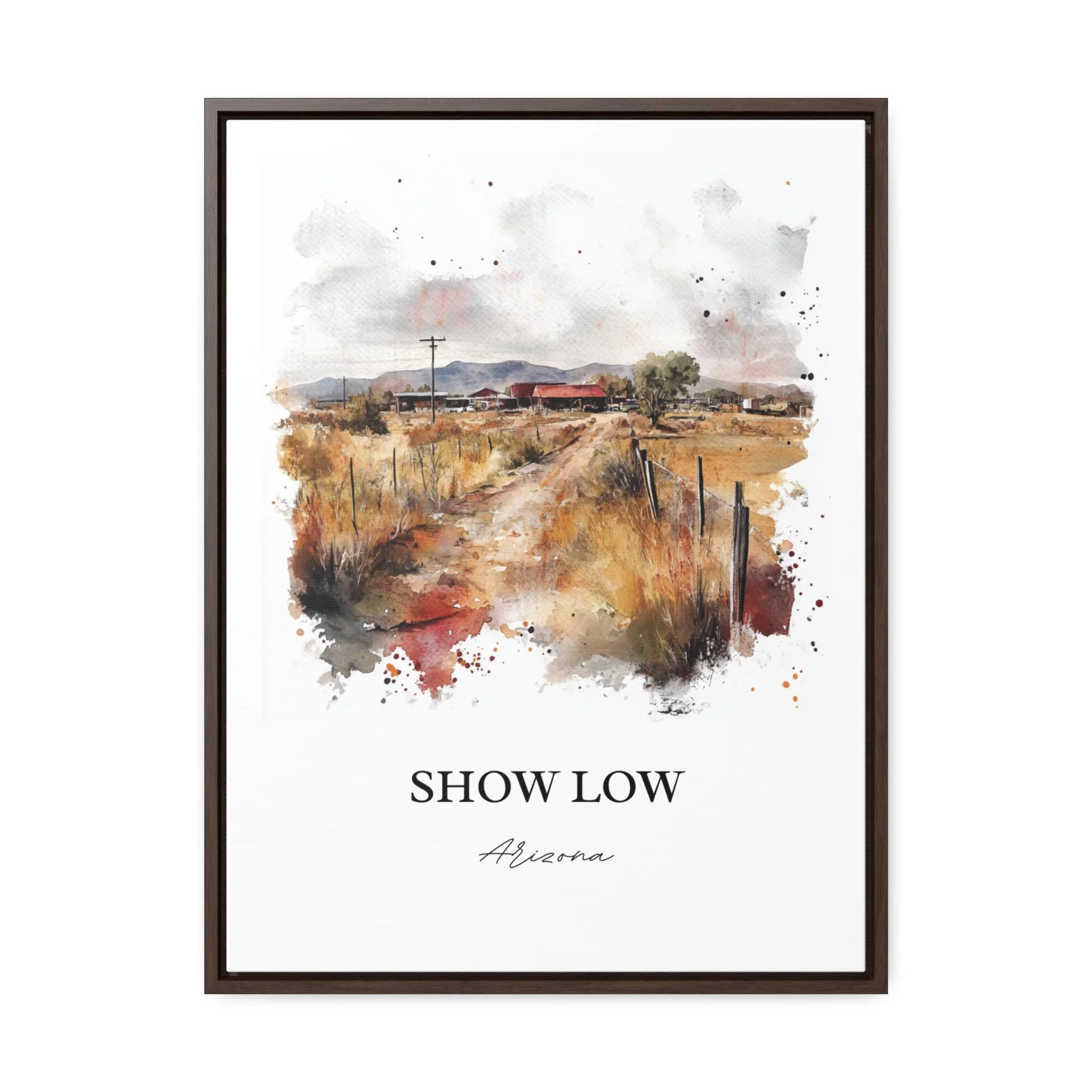 Show Low, USA – Watercolor Art Print - Image 7