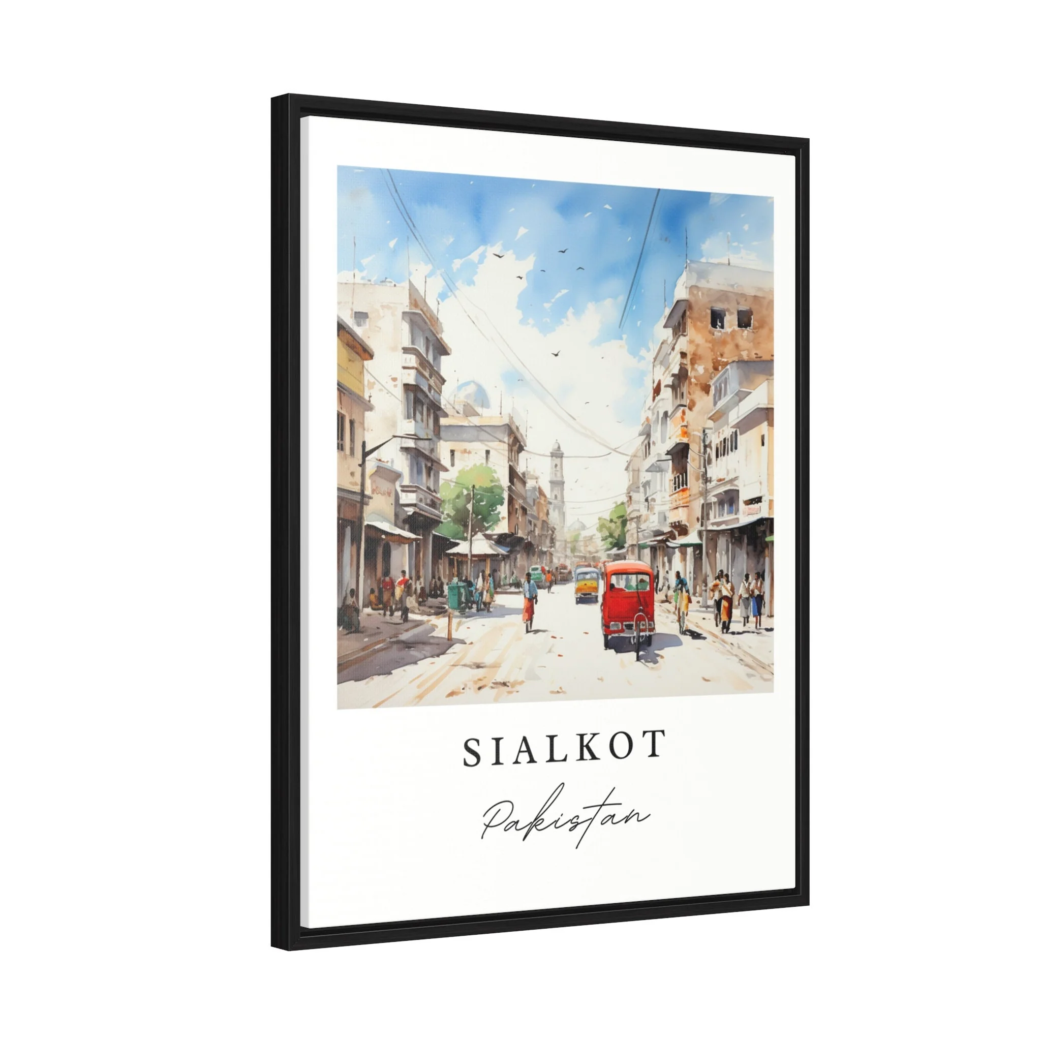Sialkot, Pakistan – Watercolor Art Print - Image 7