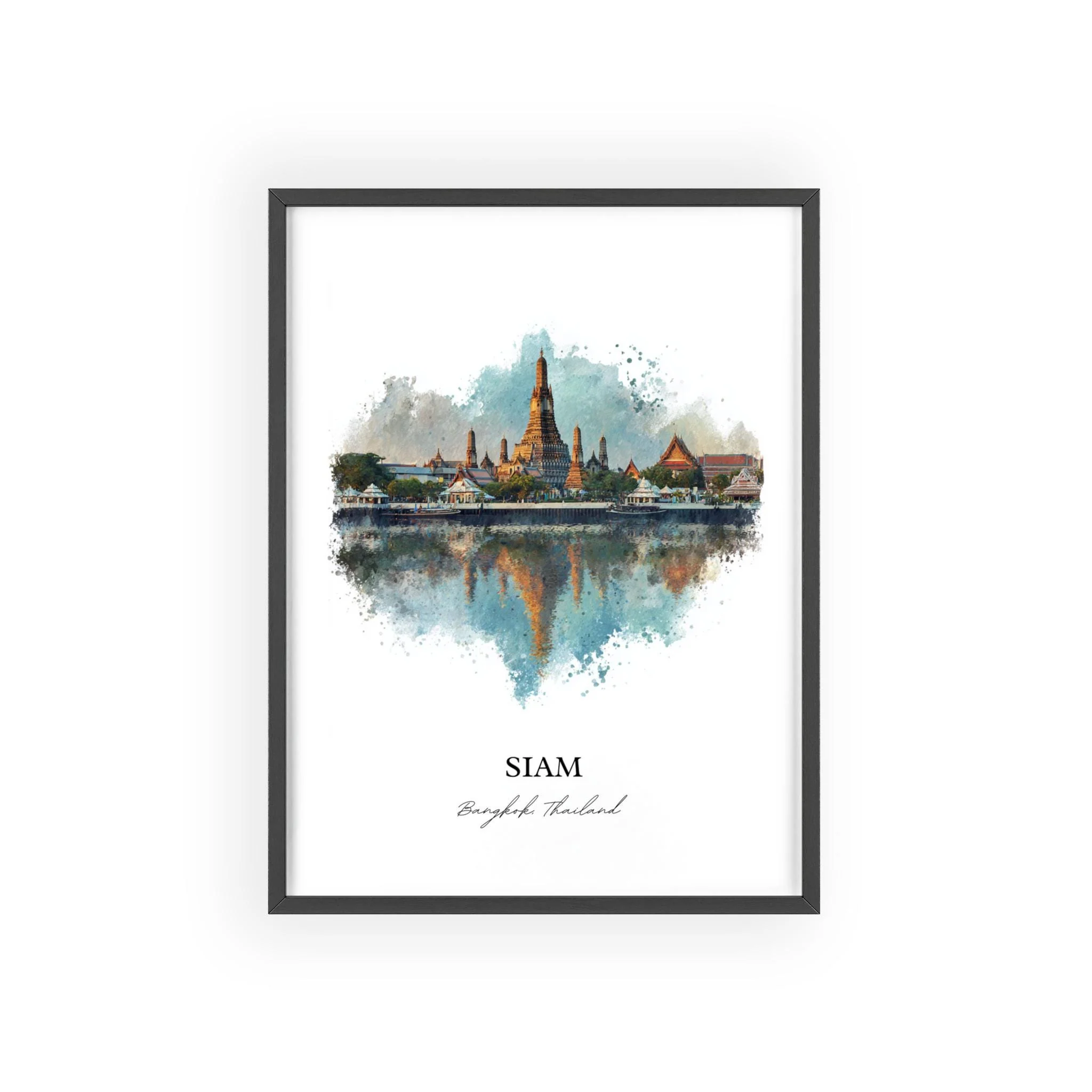 Bangkok, Thailand – Watercolor Art Print