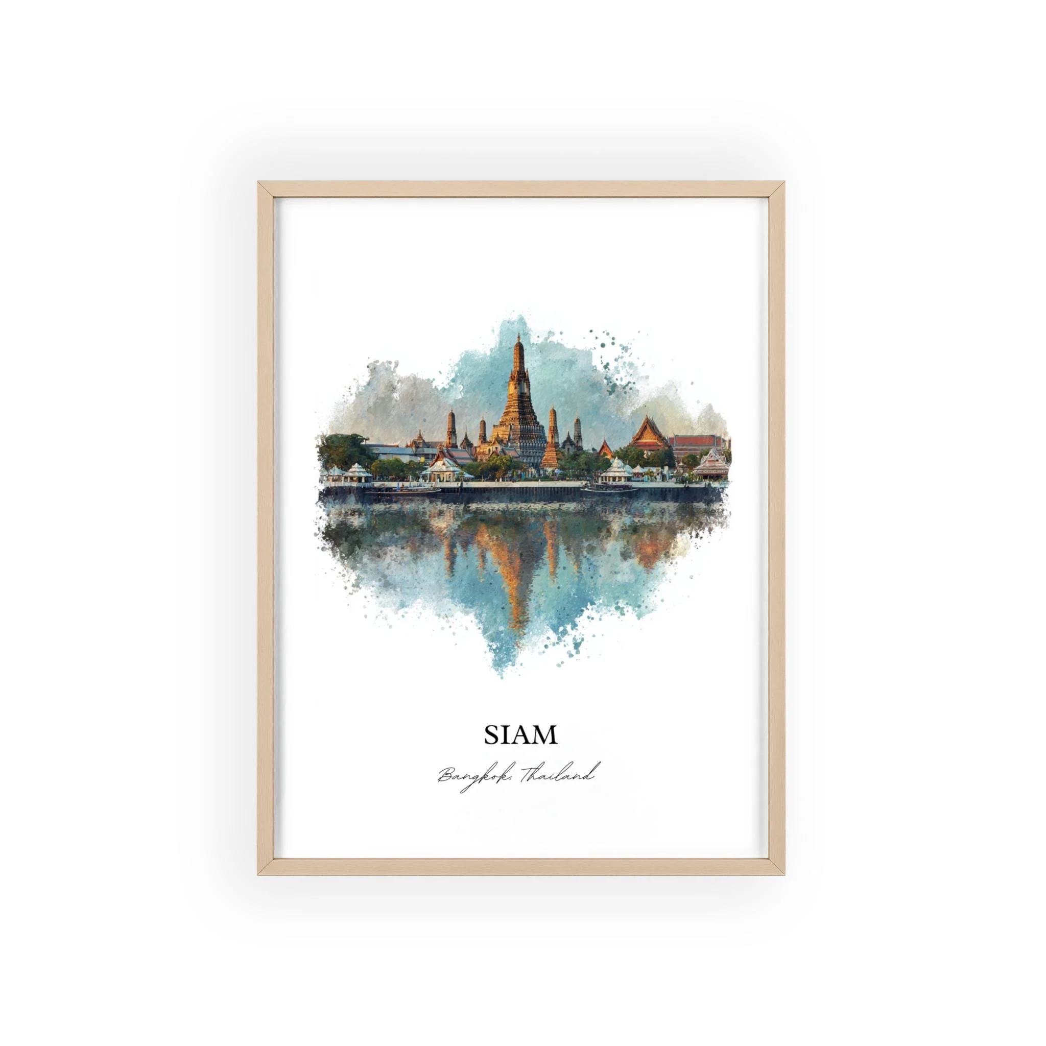 Bangkok, Thailand – Watercolor Art Print - Image 3