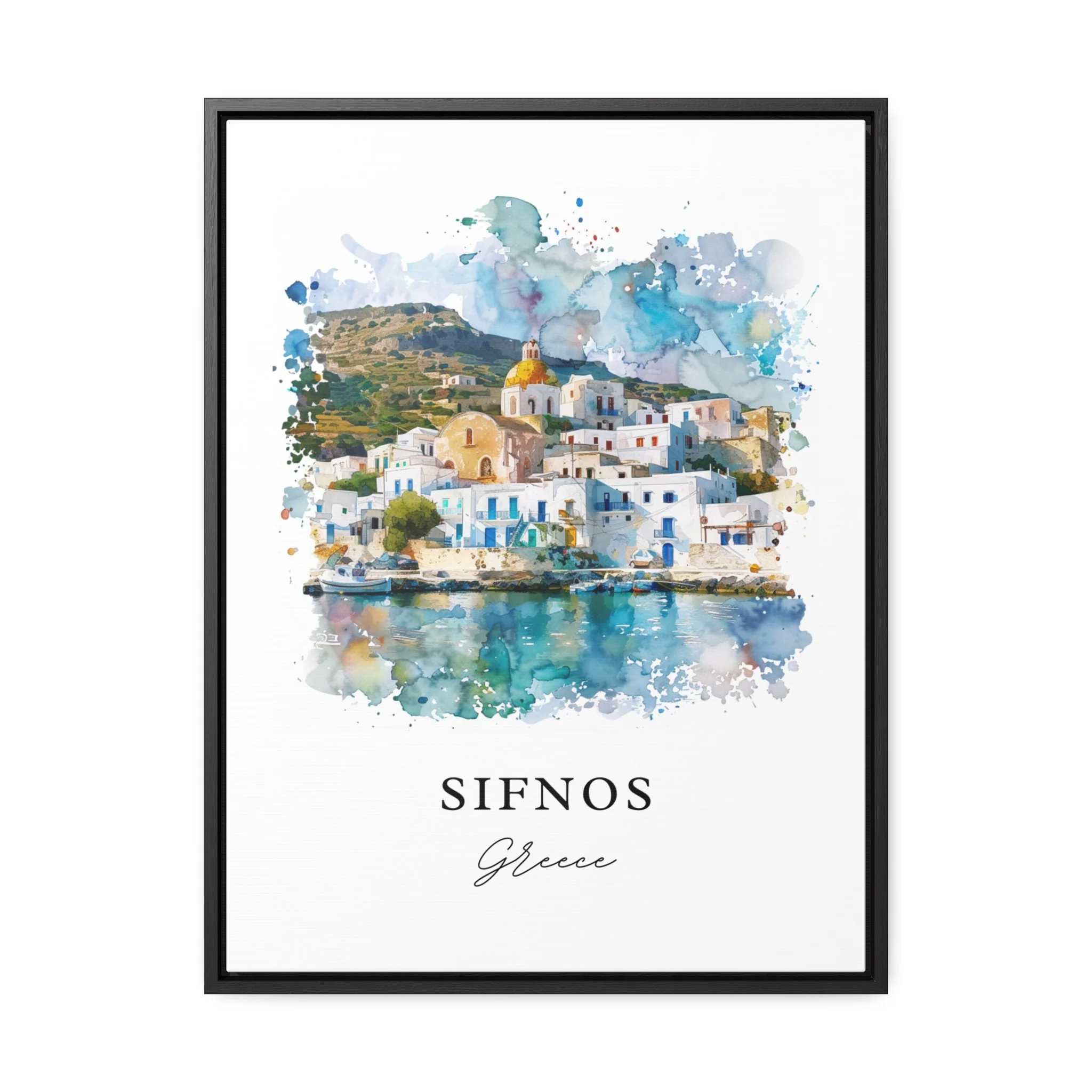 Sifnos, Greece – Watercolor Art Print - Image 6