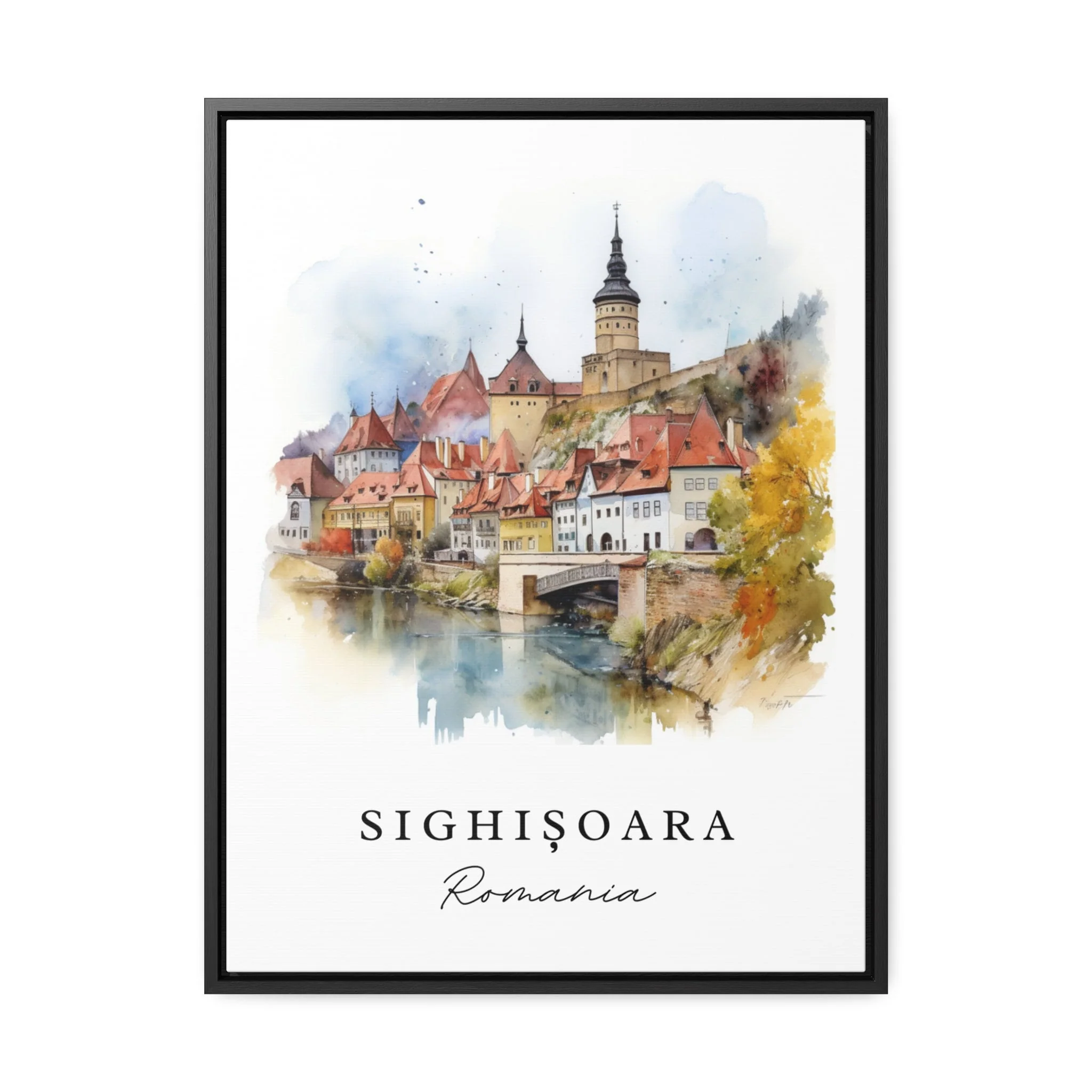 Sighisoara, Romania – Watercolor Art Print - Image 2