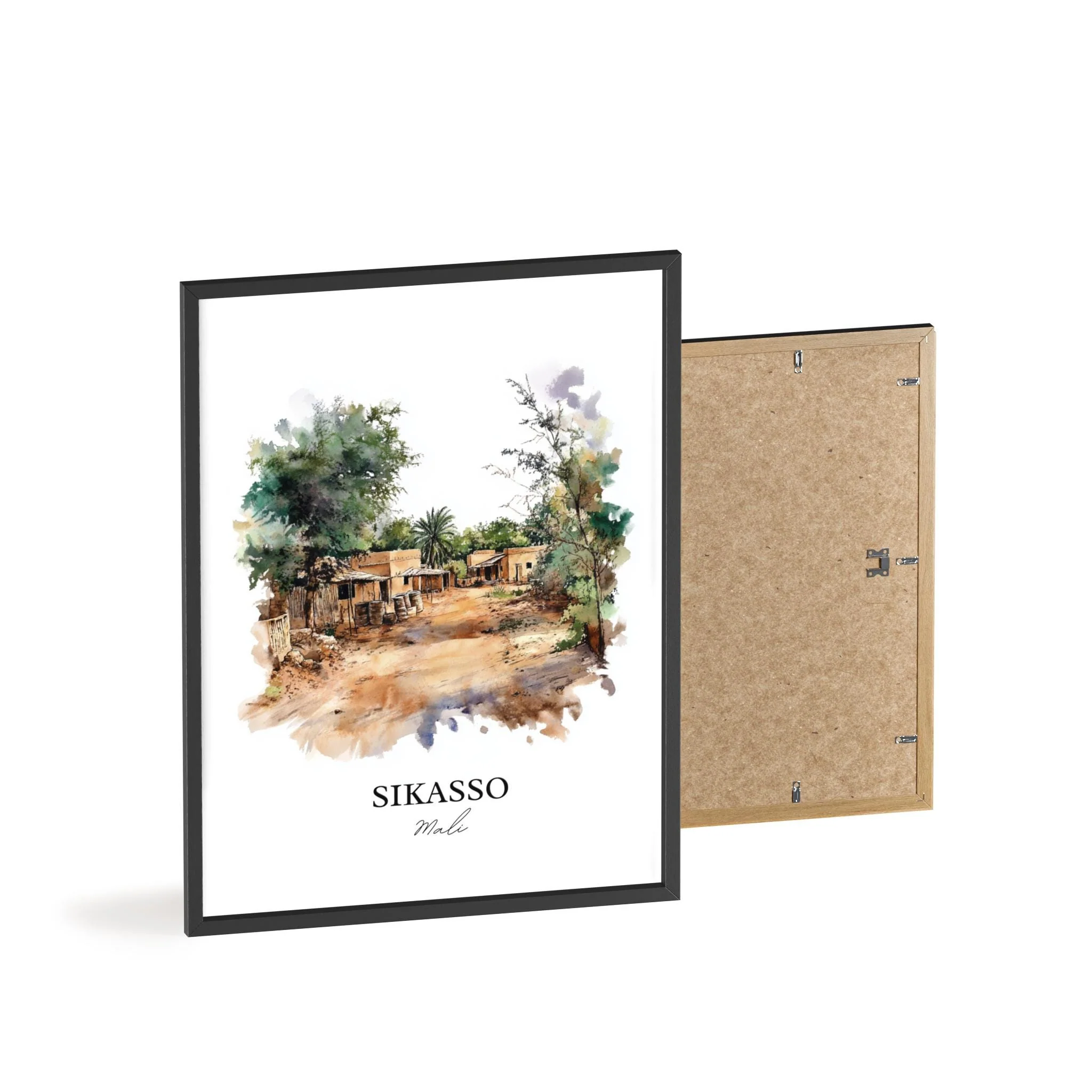 Sikasso, Mali – Watercolor Art Print - Image 8