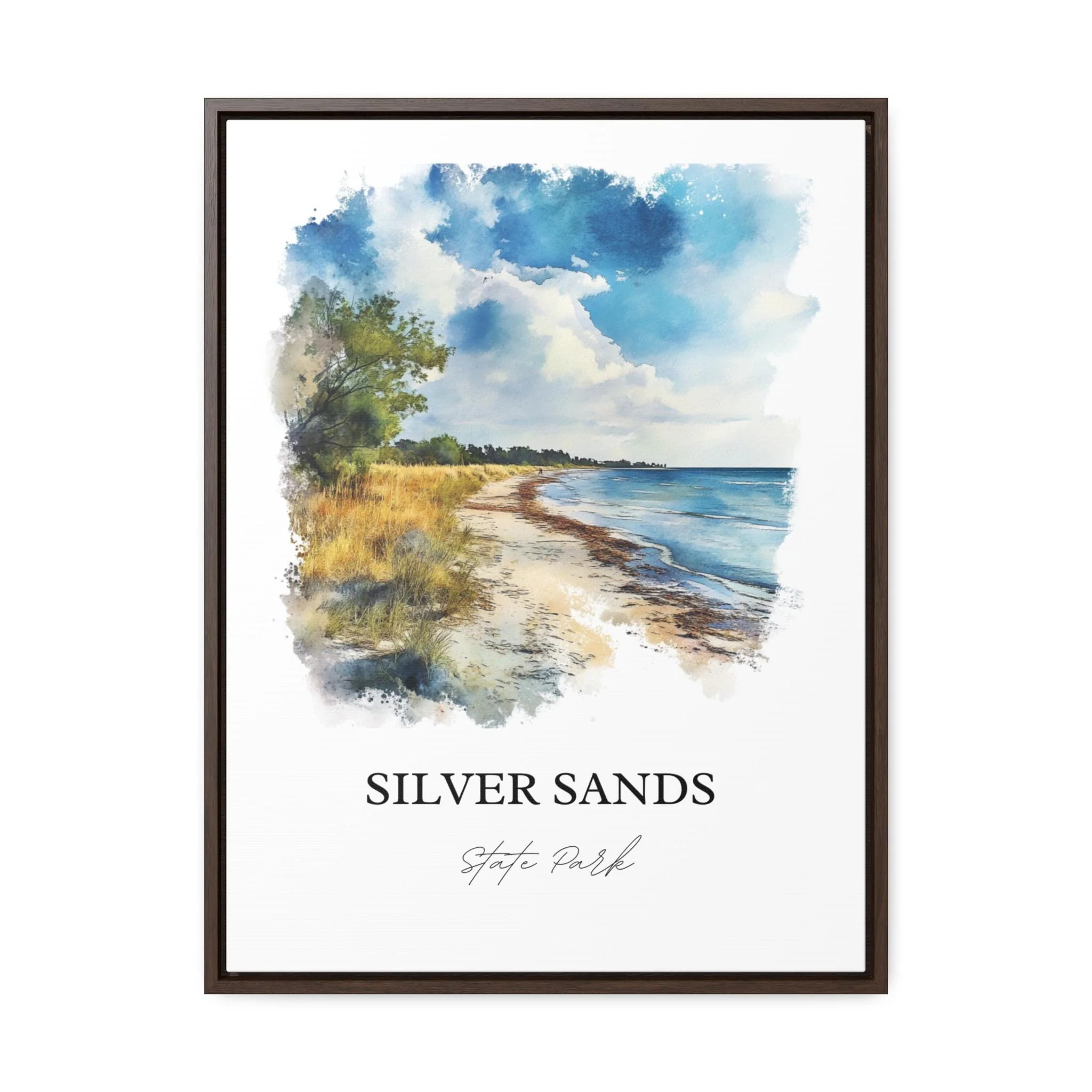 Silver Sands State Park, Michigan – Watercolor Art Print - Image 7