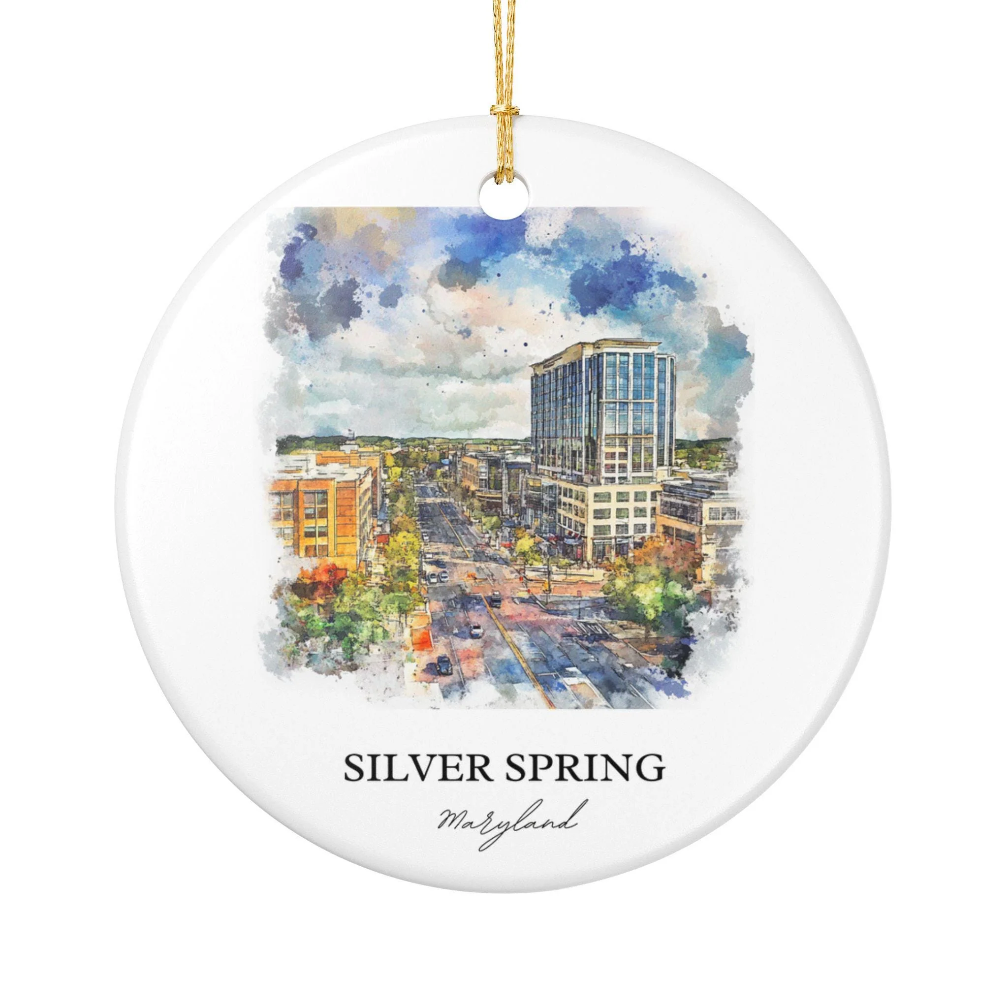 Silver Spring MD Ornament: Unique Silver Spring Souvenir, Silver Spring Maryland Xmas Decor, and Authentic Maryland Gift - Image 4
