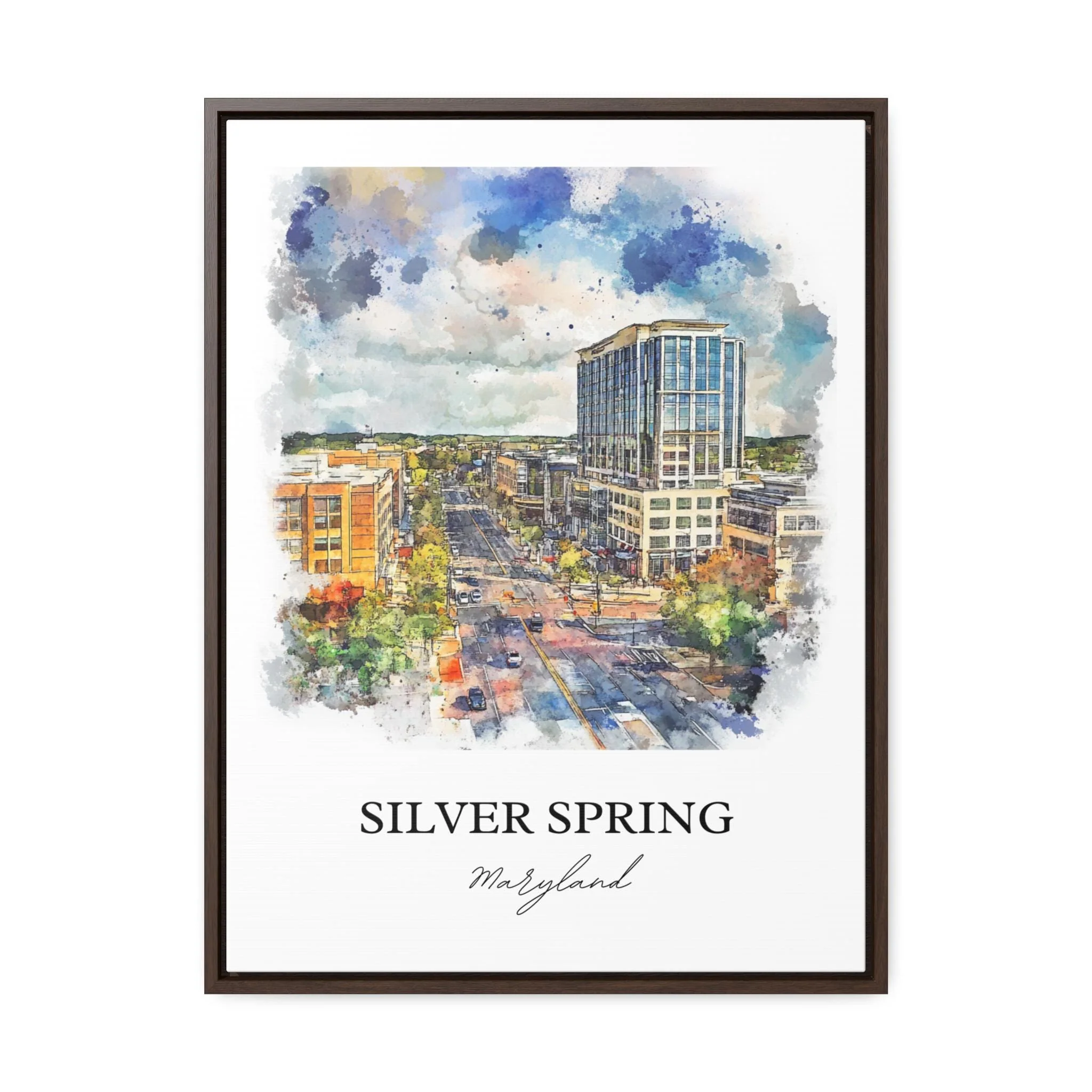 Silver Spring, Maryland – Watercolor Art Print - Image 7