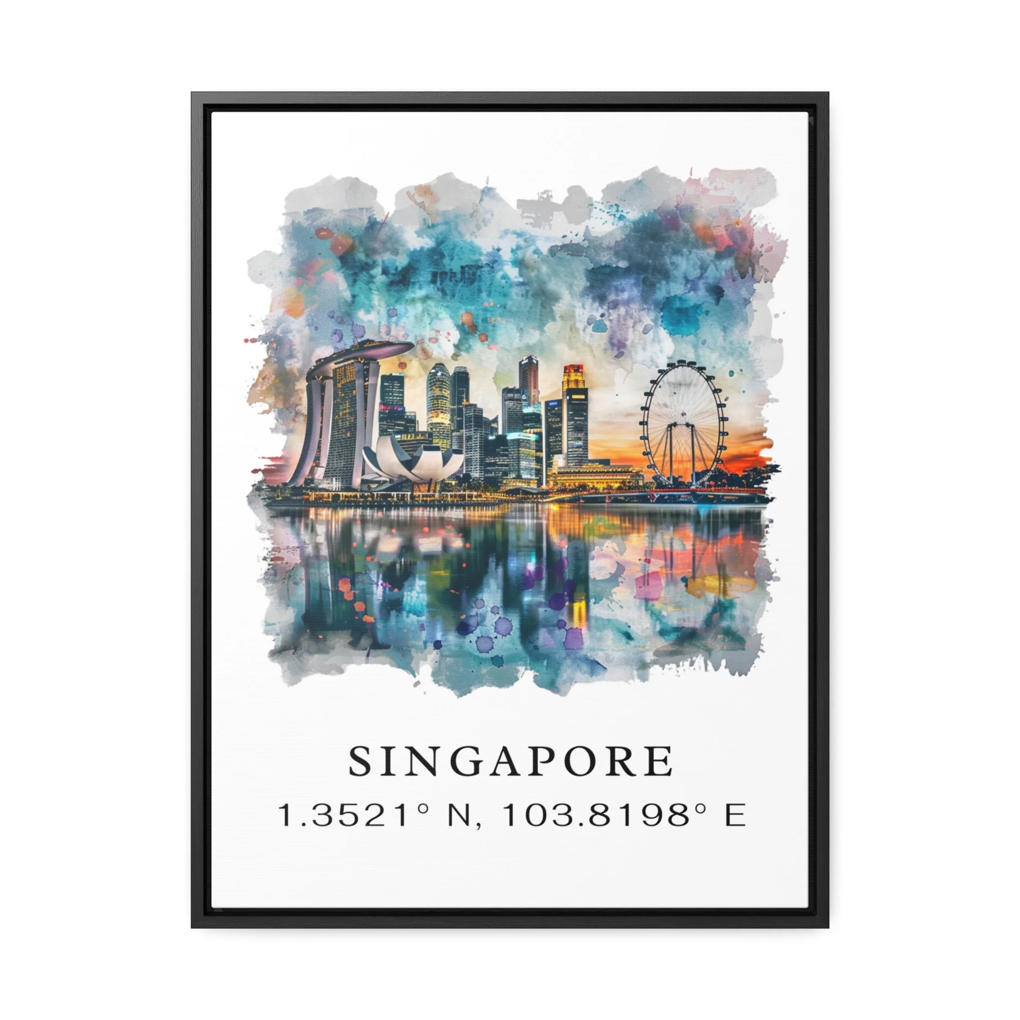 Singapore, Singapore – Watercolor Art Print - Image 5