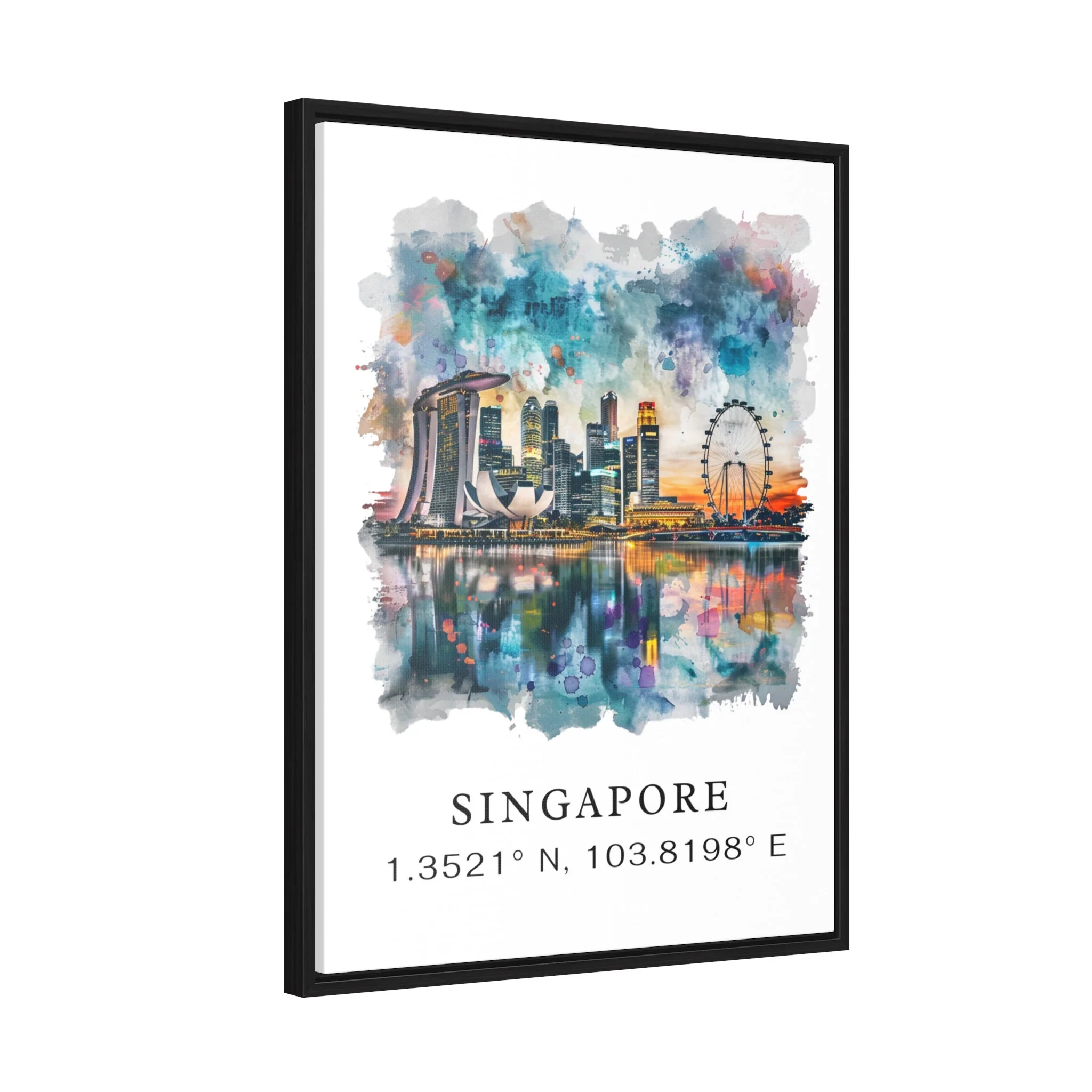 Singapore, Singapore – Watercolor Art Print - Image 6