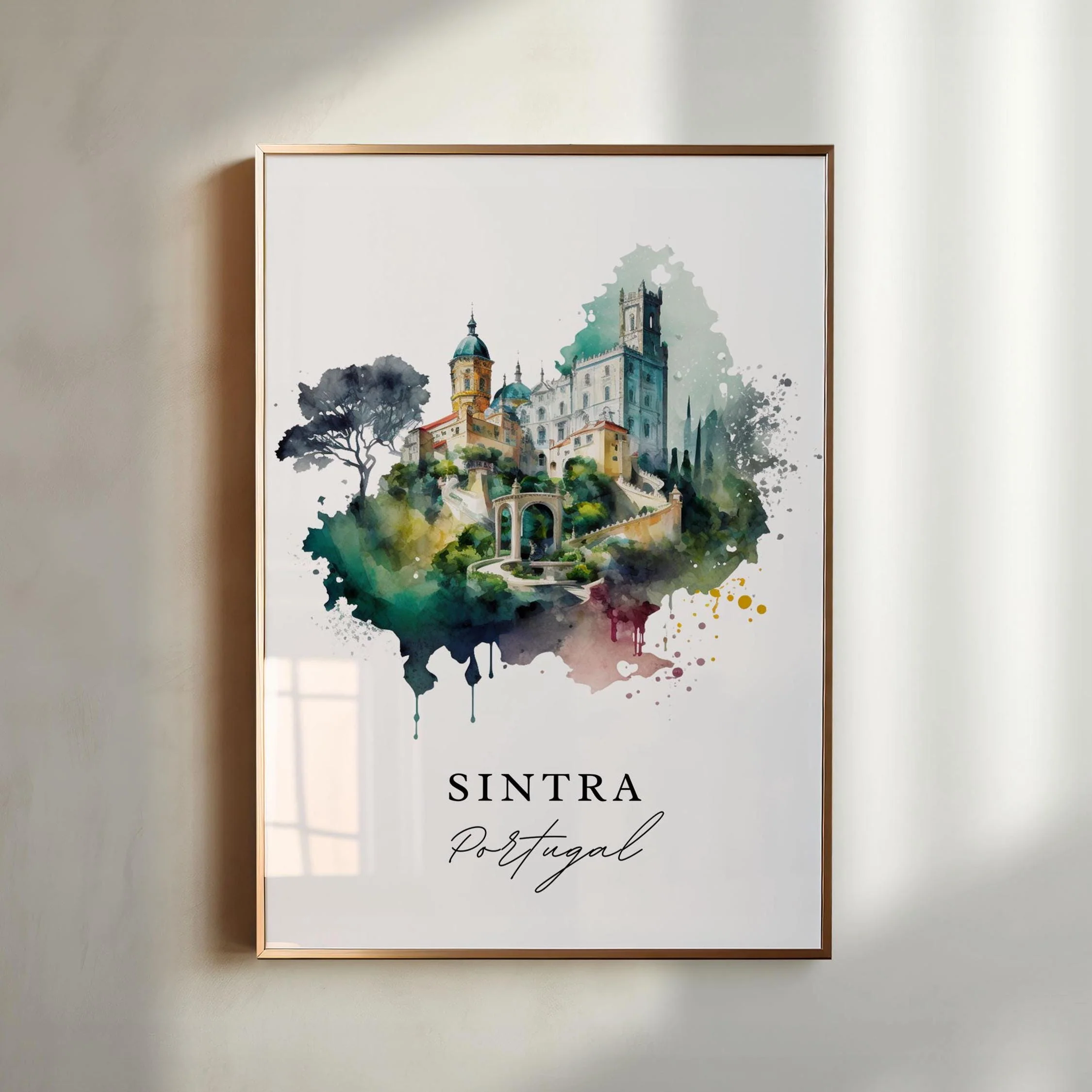 Sintra, Portugal – Watercolor Art Print