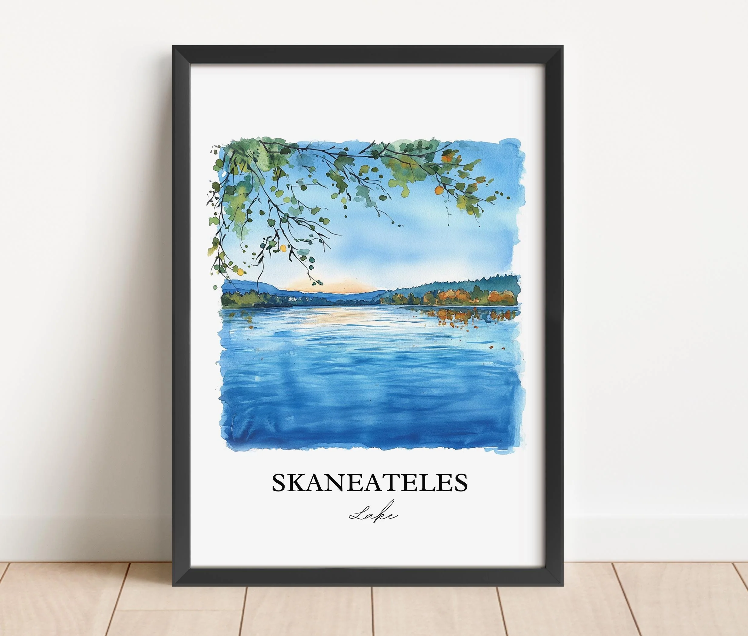 Skaneateles Lake, USA – Watercolor Art Print - Image 6