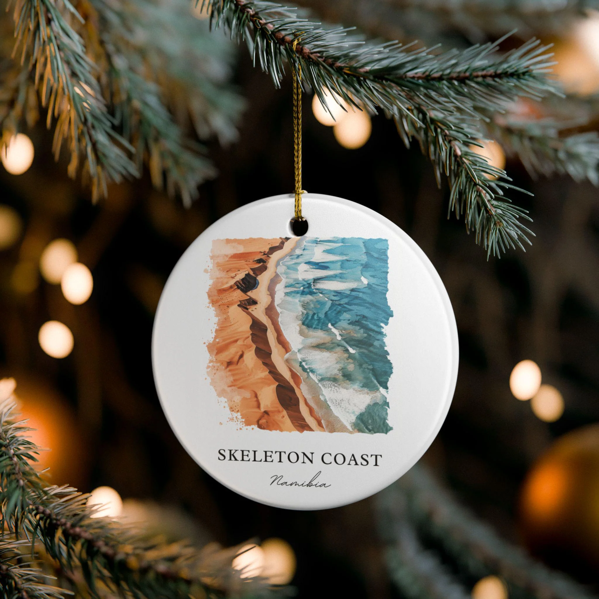 Skeleton Coast Ornament: Unique Skeleton Coast Souvenir, Namibia Xmas Decor, and Authentic Namibia Gift - Image 4