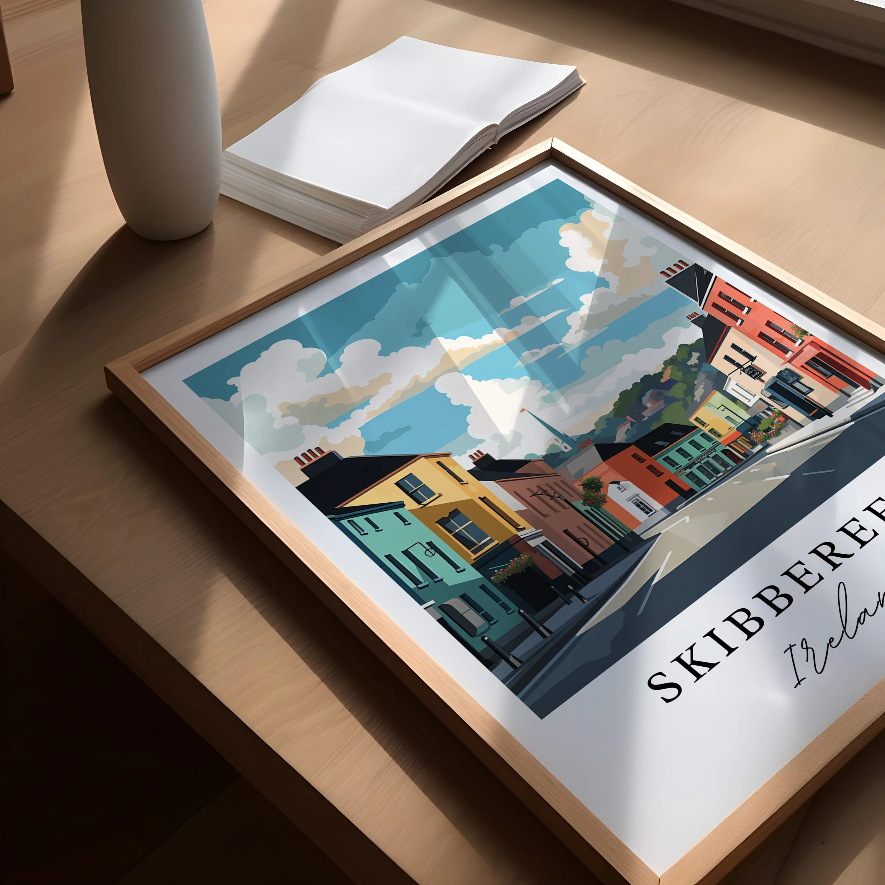 Skibbereen, Ireland – Watercolor Art Print - Image 3