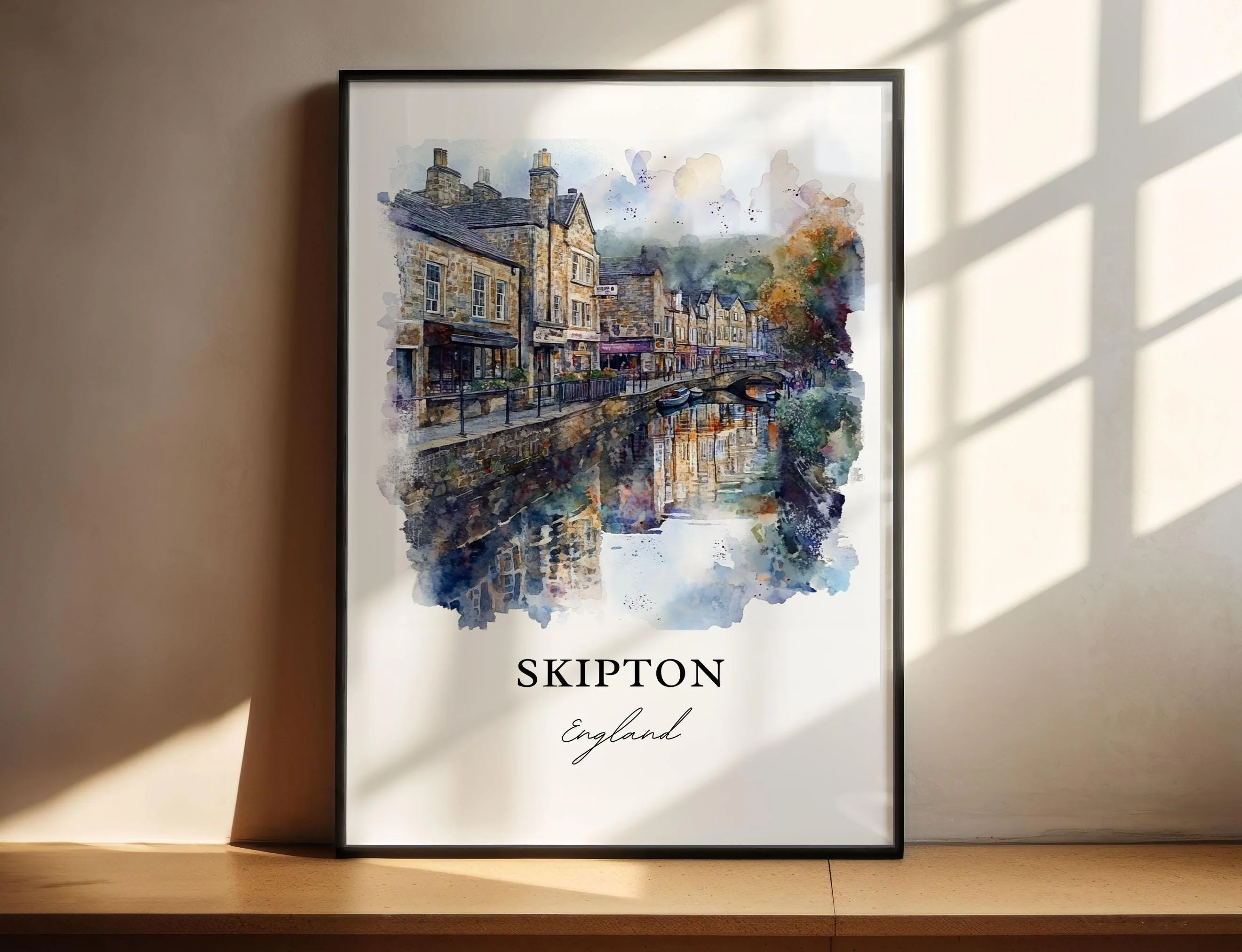 Skipton, England – Watercolor Art Print