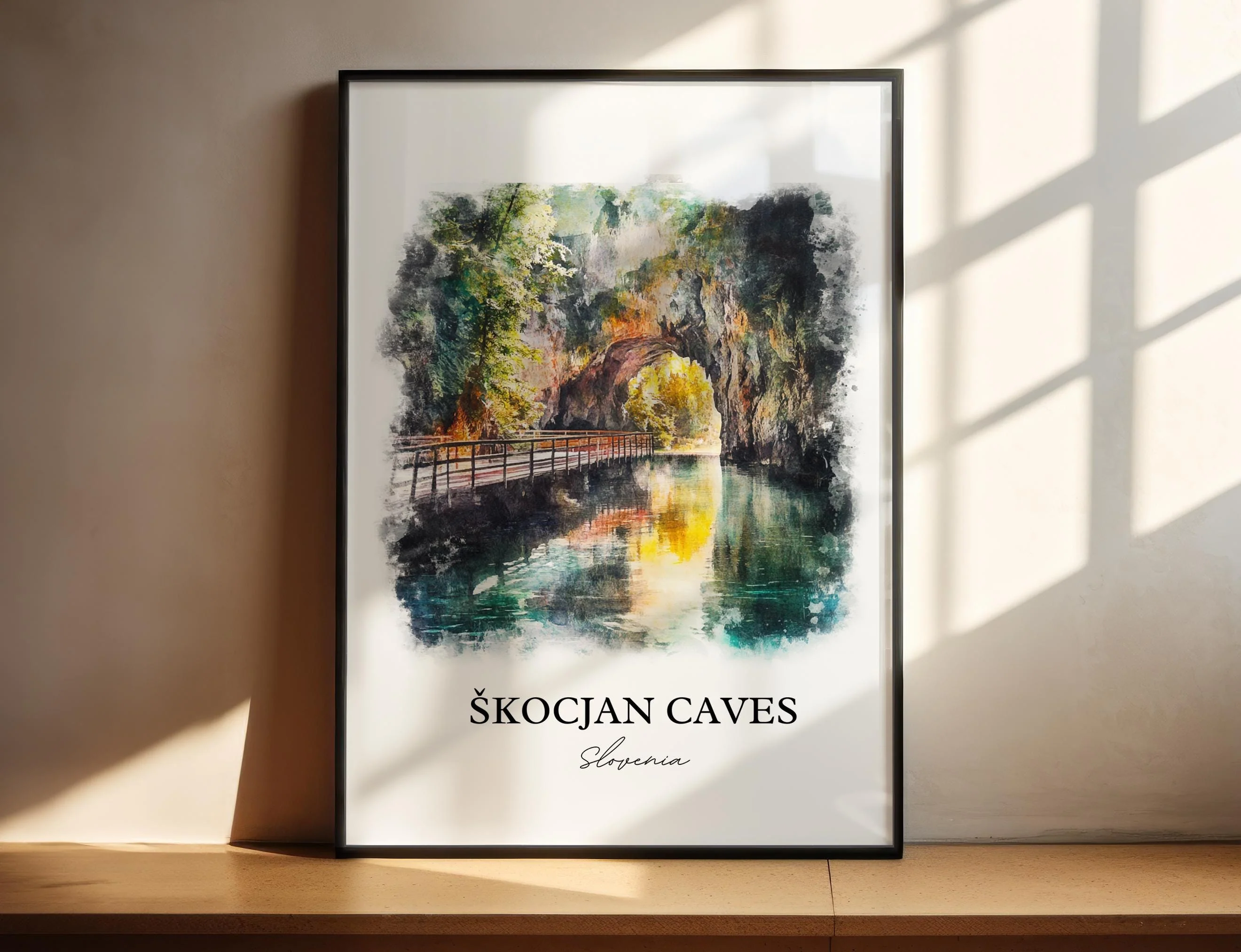 Skocjan Caves, Slovenia – Watercolor Art Print