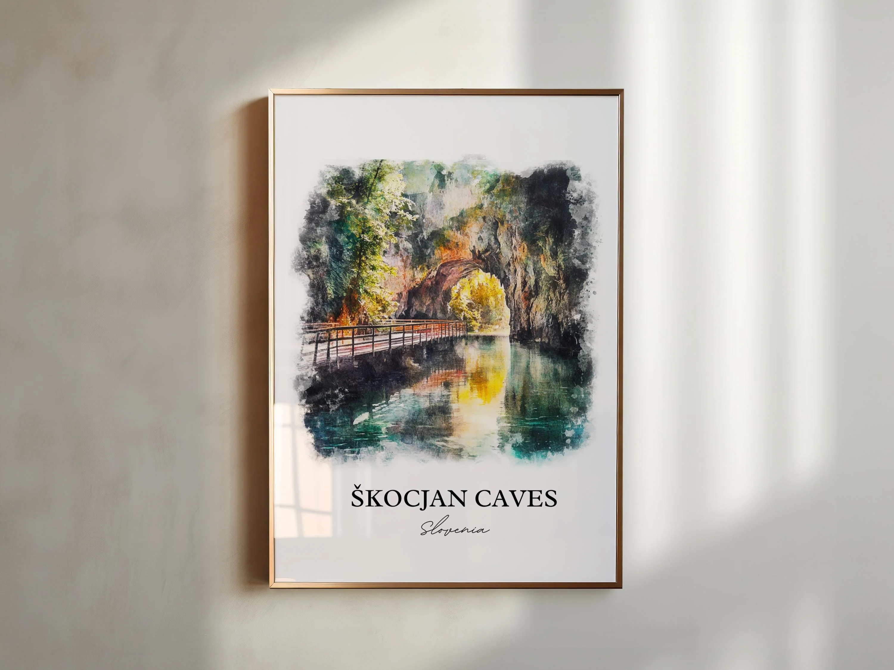 Skocjan Caves, Slovenia – Watercolor Art Print - Image 5