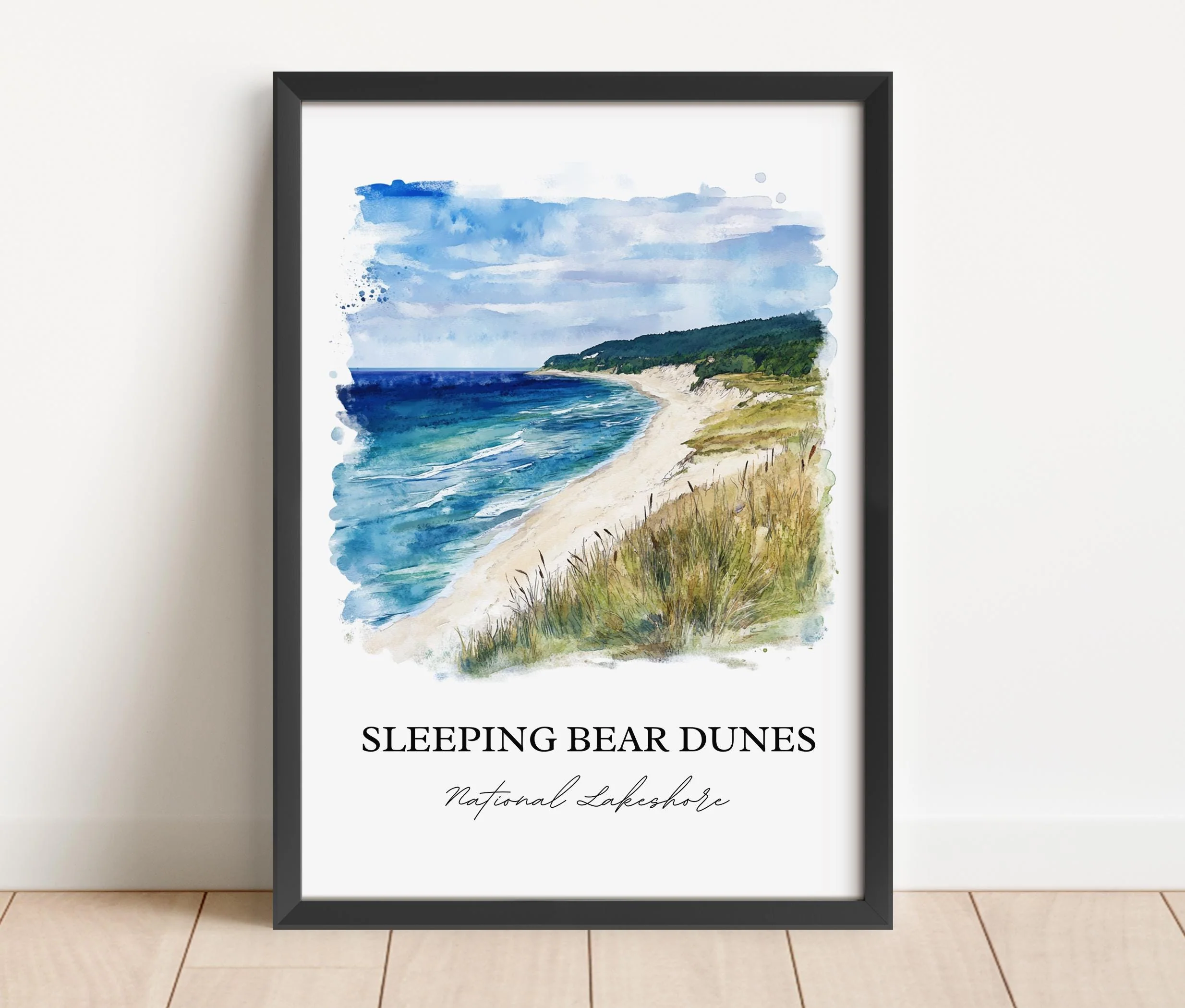 Sleeping Bear Dunes, USA – Watercolor Art Print - Image 5