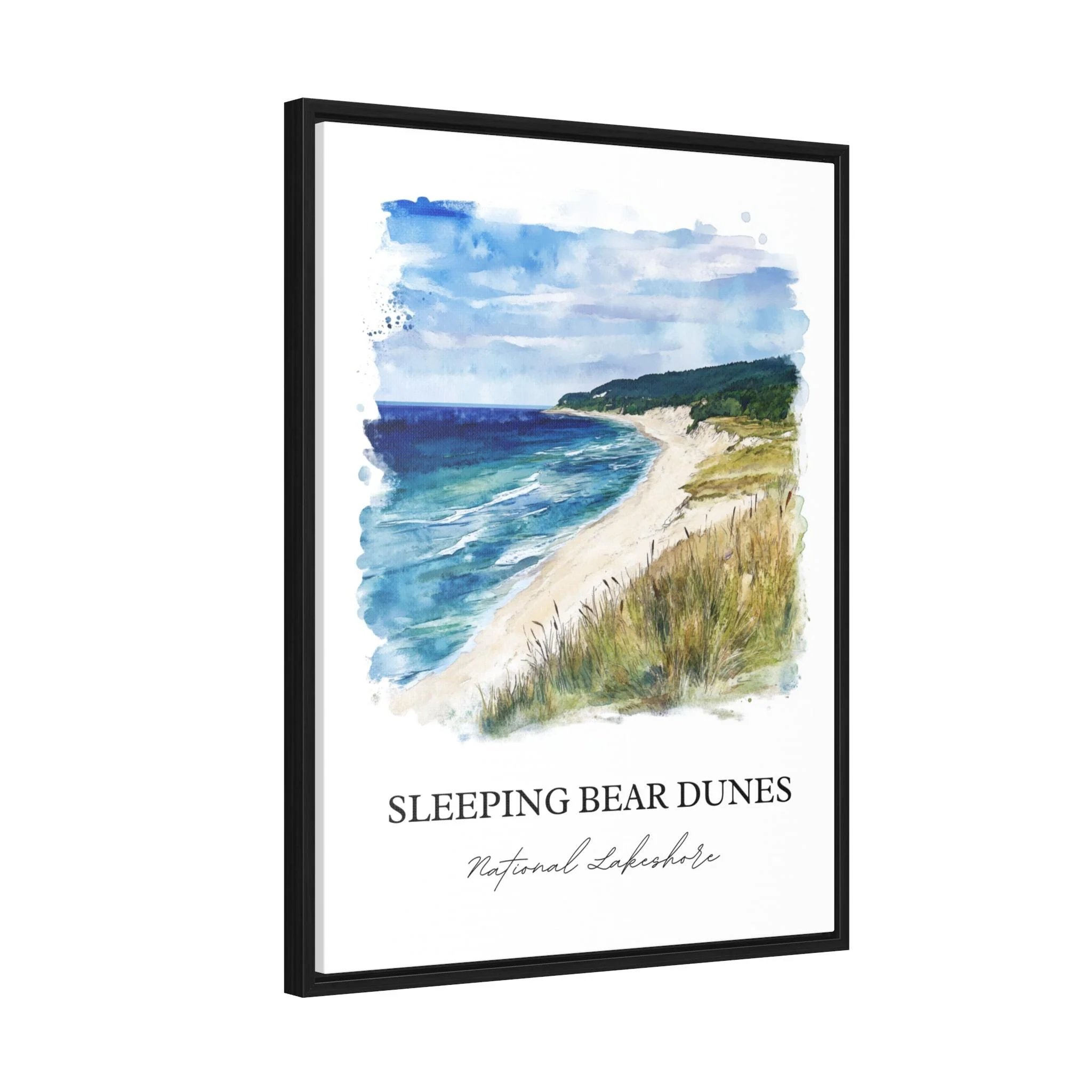 Sleeping Bear Dunes, USA – Watercolor Art Print - Image 8
