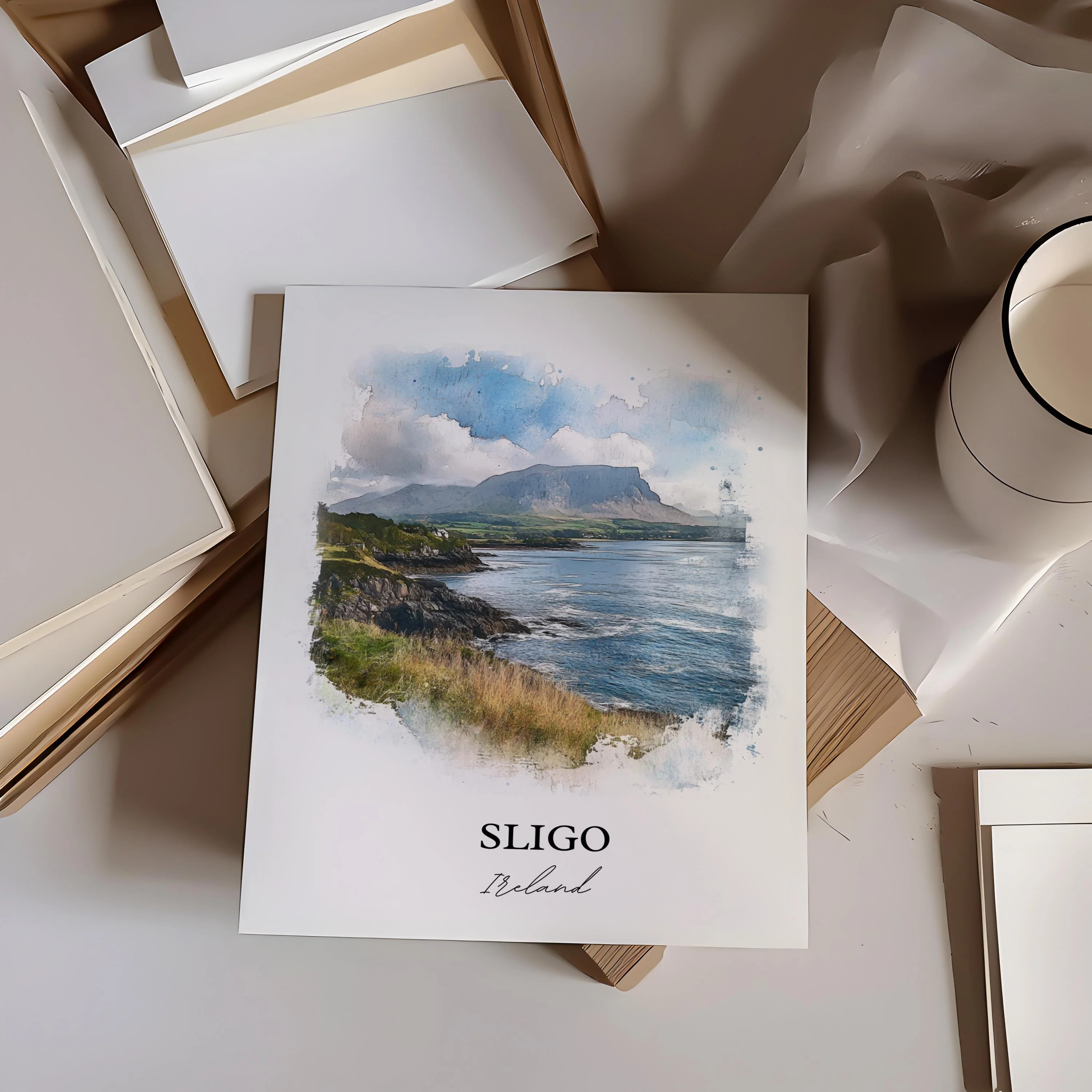 Sligo, Ireland – Watercolor Art Print - Image 4