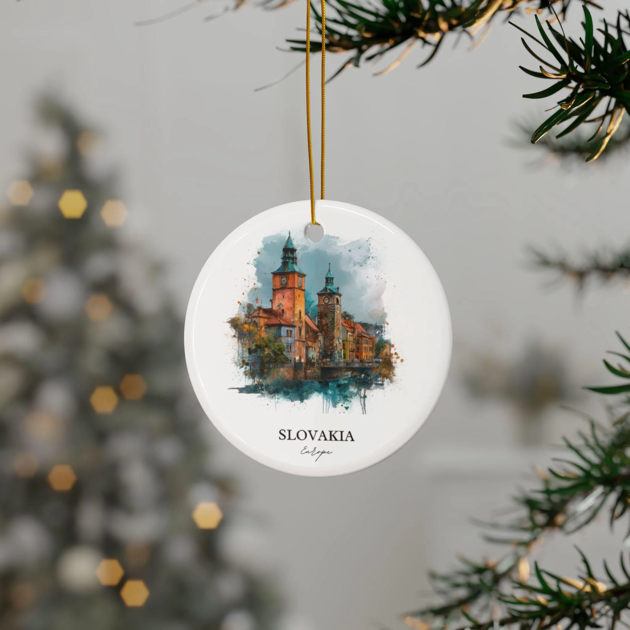 Slovakia Ornament: Unique Slovakia Souvenir, Slovakia Xmas Decor, and Authentic Slovakia Country Gift - Image 3