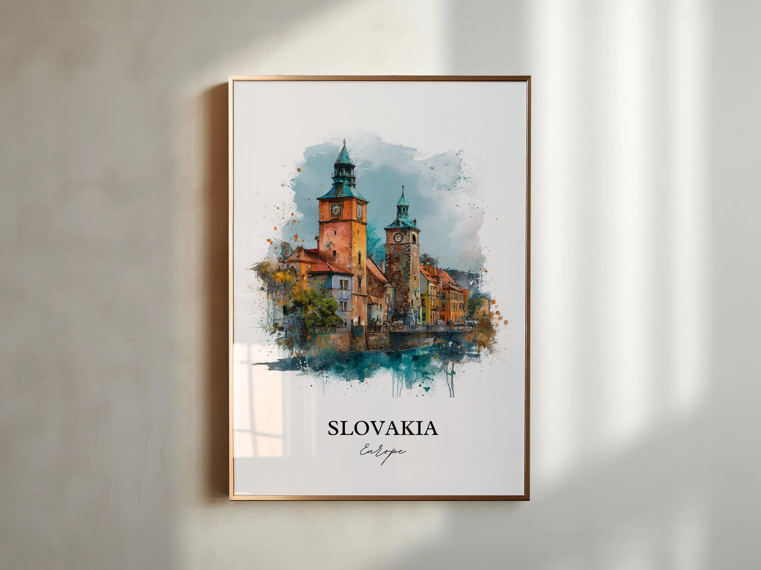 Slovakia, Europe – Watercolor Art Print - Image 3