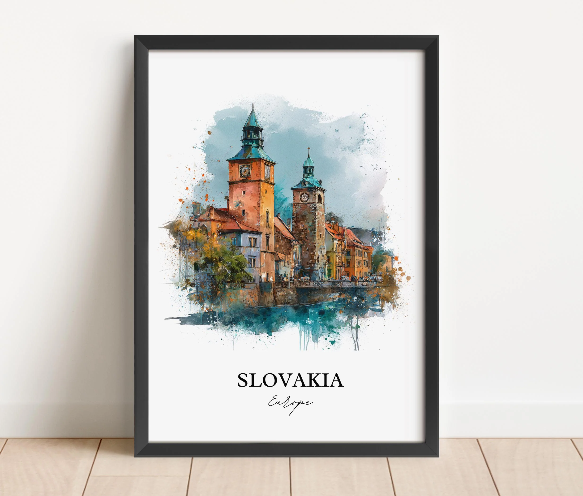 Slovakia, Europe – Watercolor Art Print - Image 4