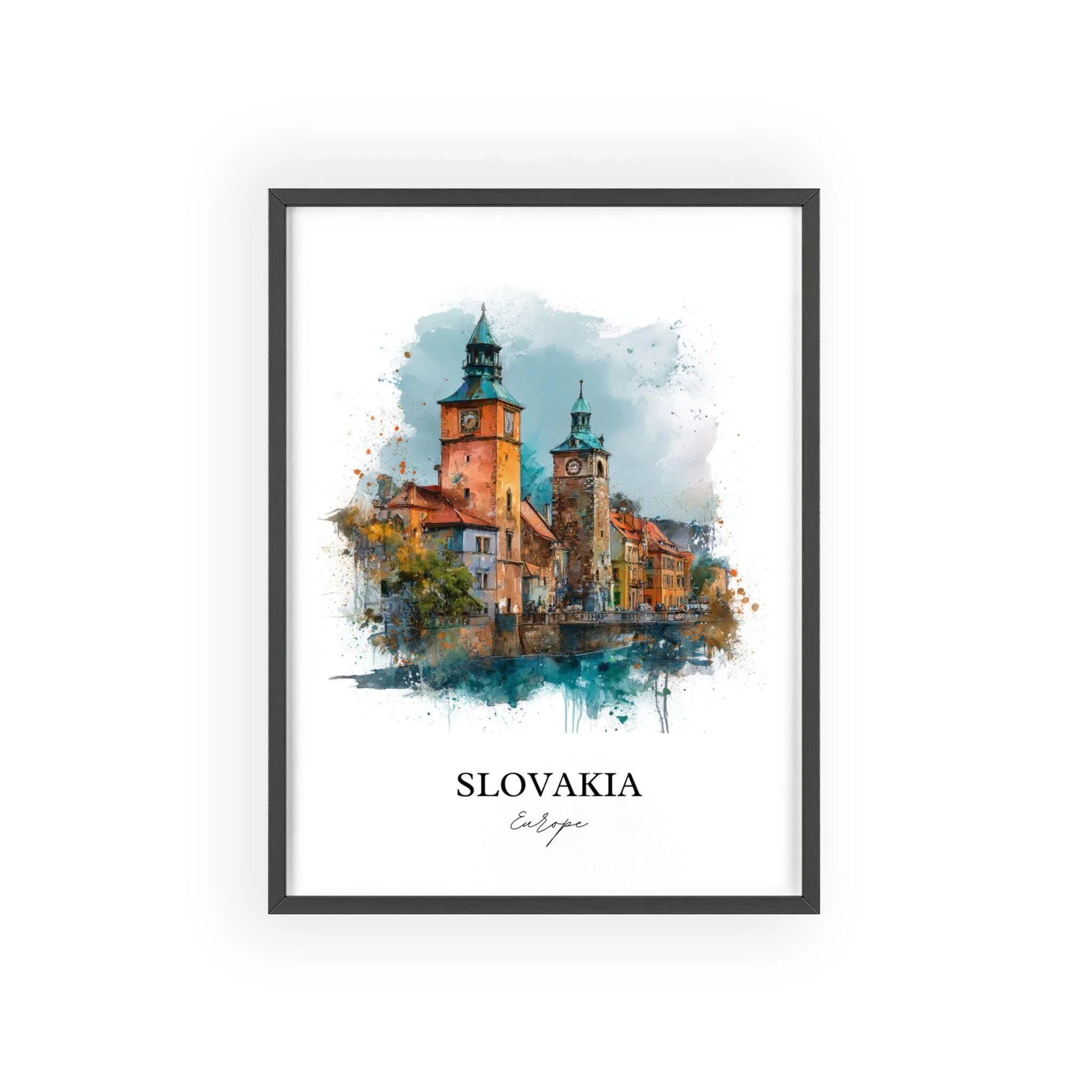 Slovakia, Europe – Watercolor Art Print - Image 7