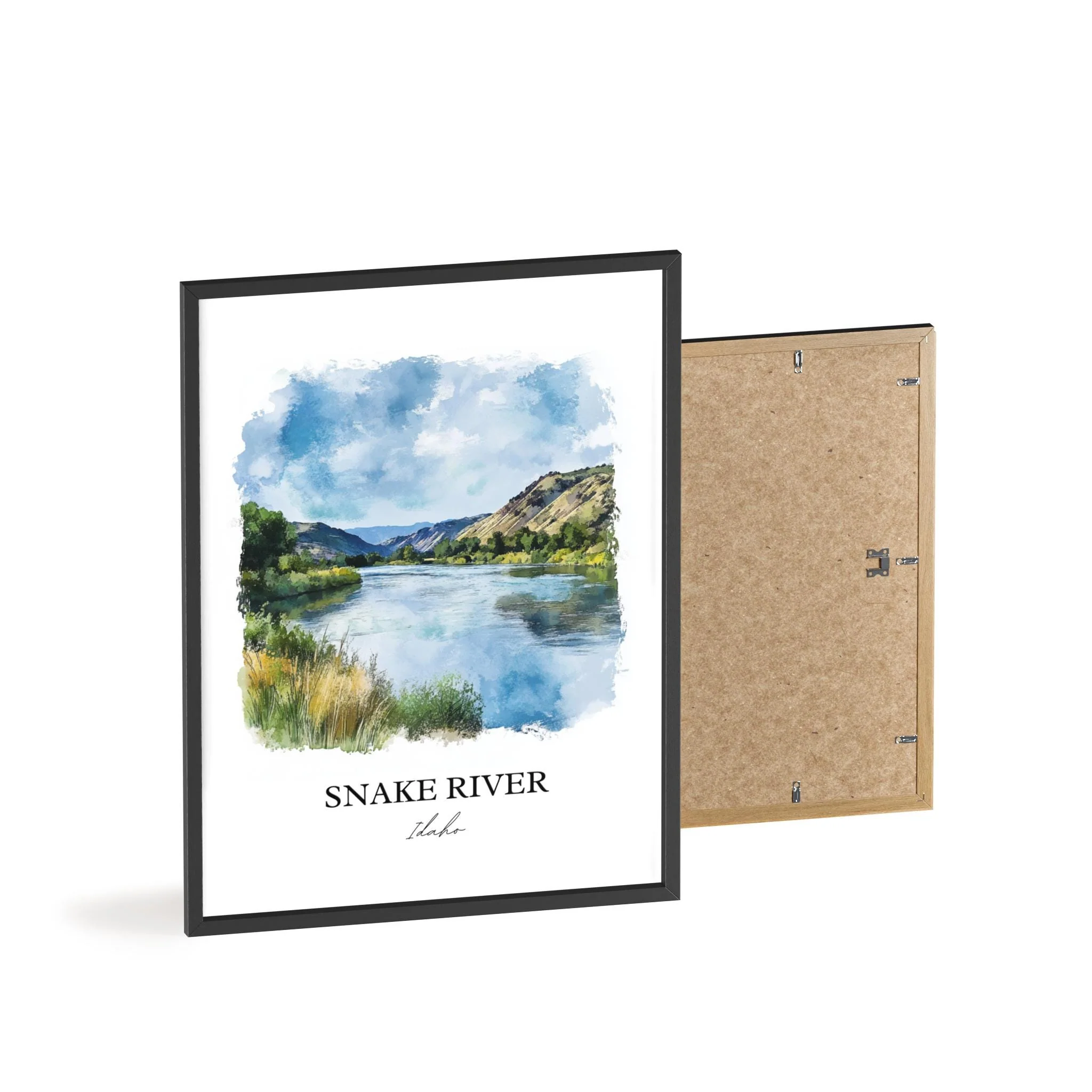 Snake River, Idaho, USA – Watercolor Art Print - Image 8
