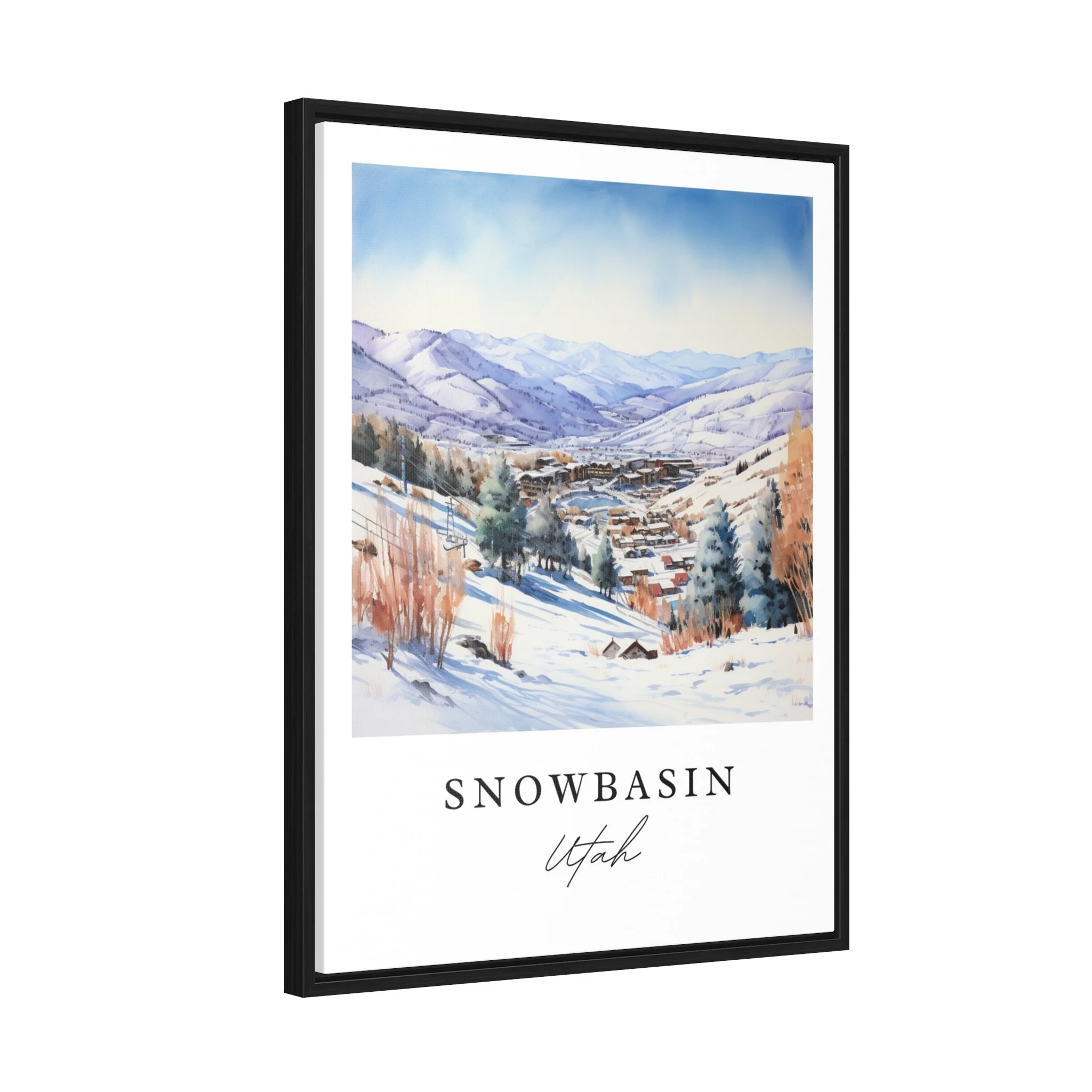 Snowbasin, Utah, Utah – Watercolor Art Print - Image 7