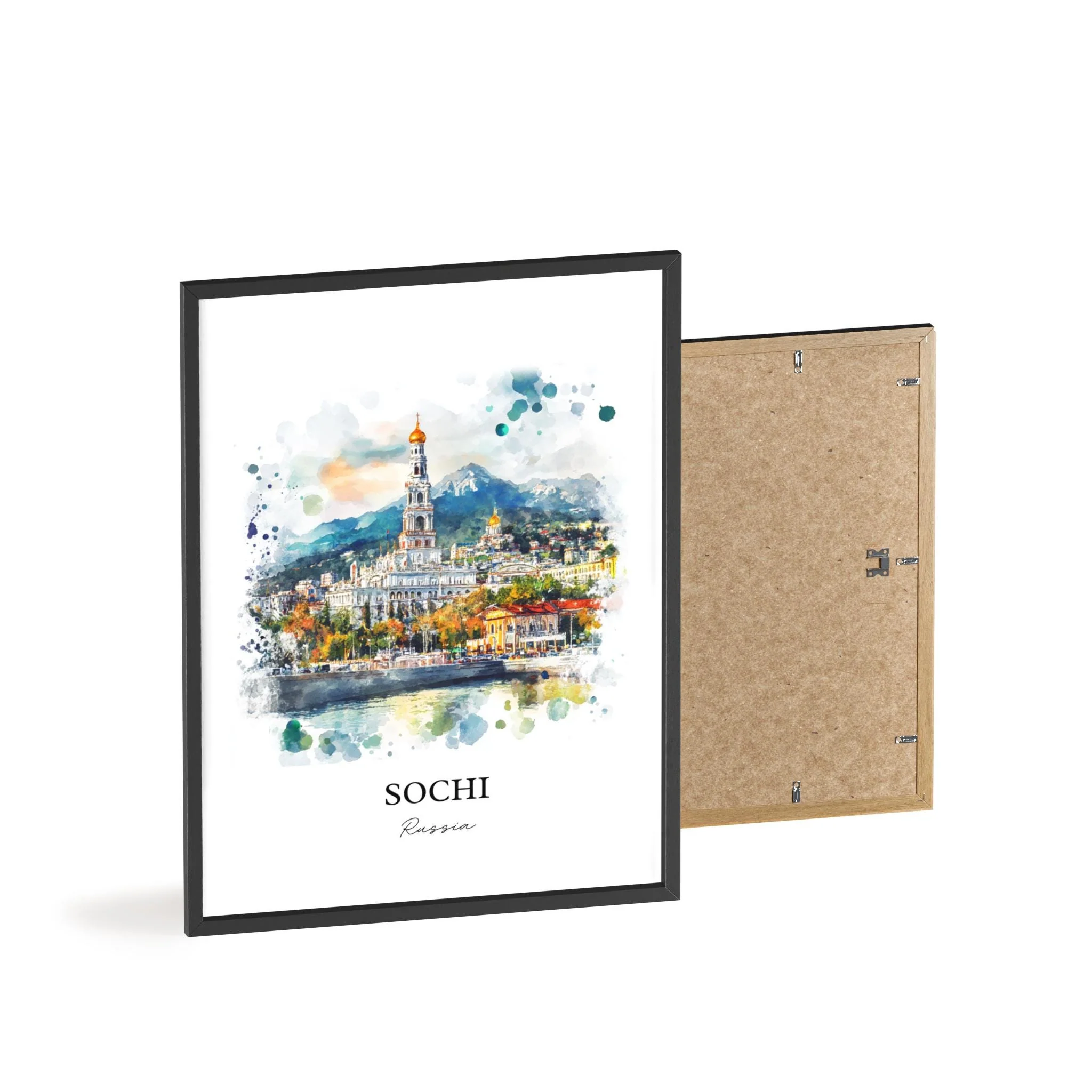 Sochi, Russia – Watercolor Art Print - Image 8