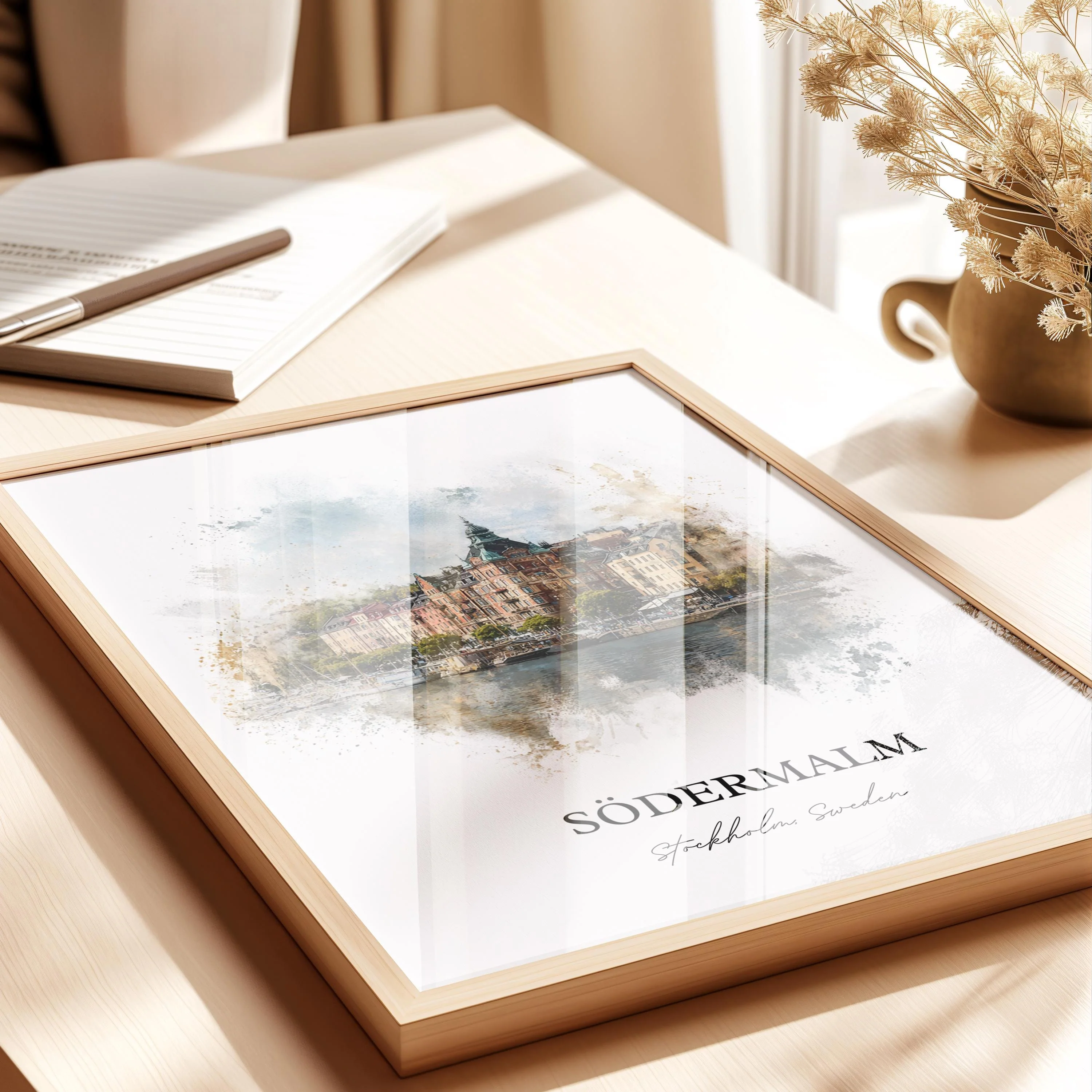 Södermalm, Sweden – Watercolor Art Print - Image 5