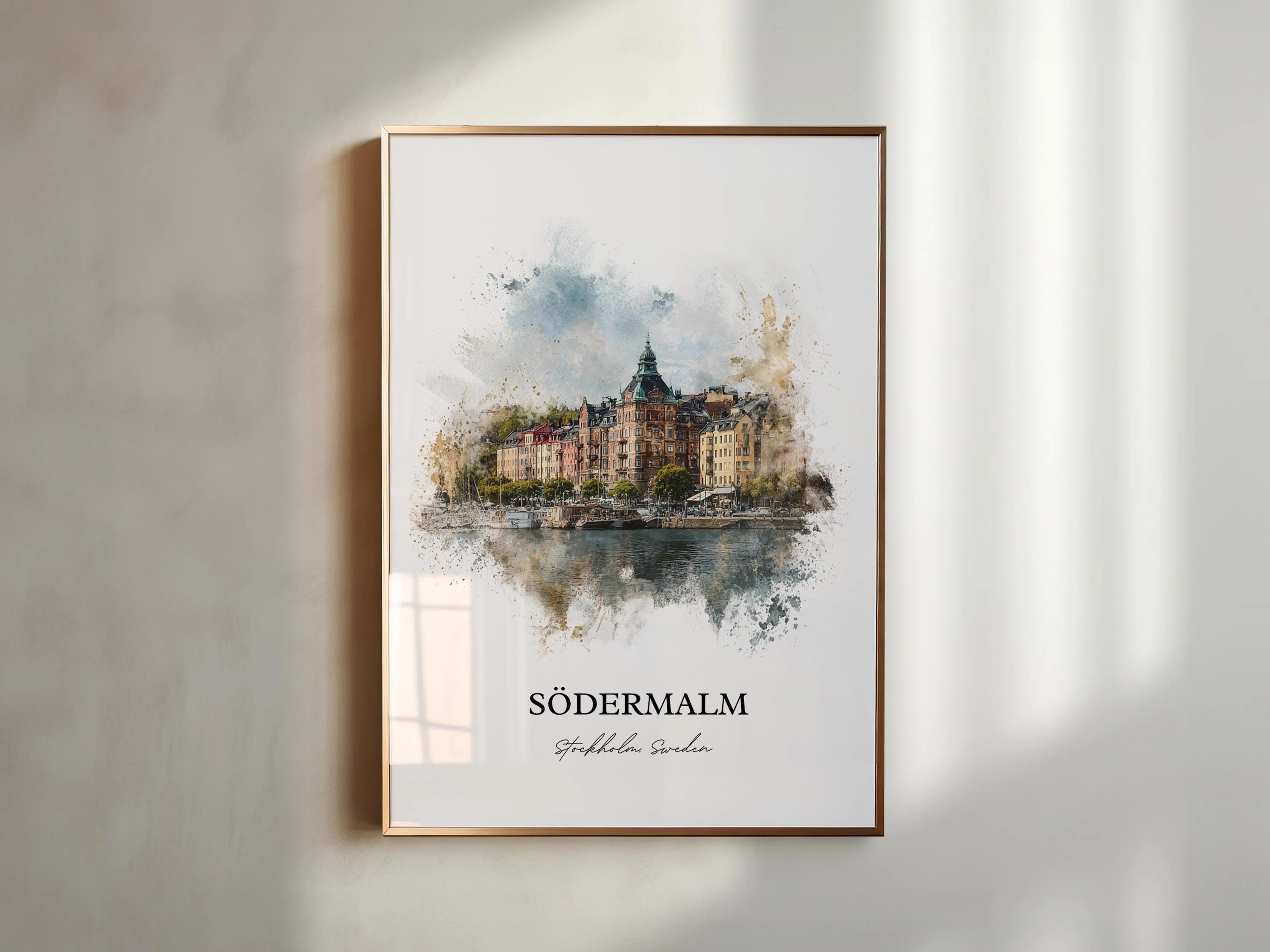 Södermalm, Sweden – Watercolor Art Print - Image 7
