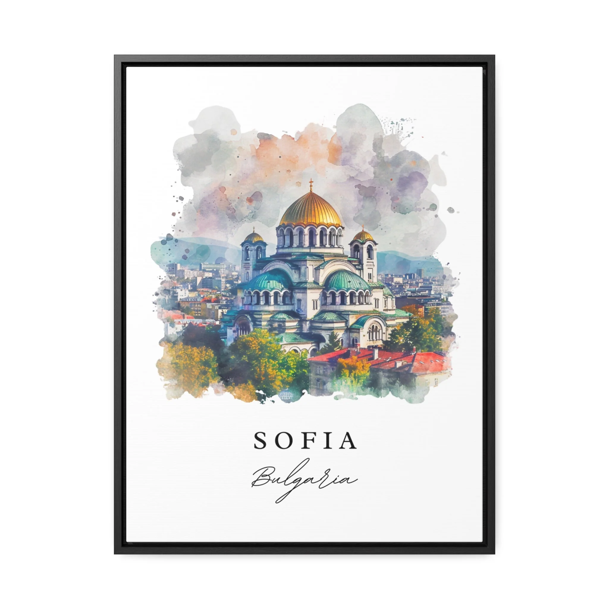 Sofia, Bulgaria – Watercolor Art Print - Image 6