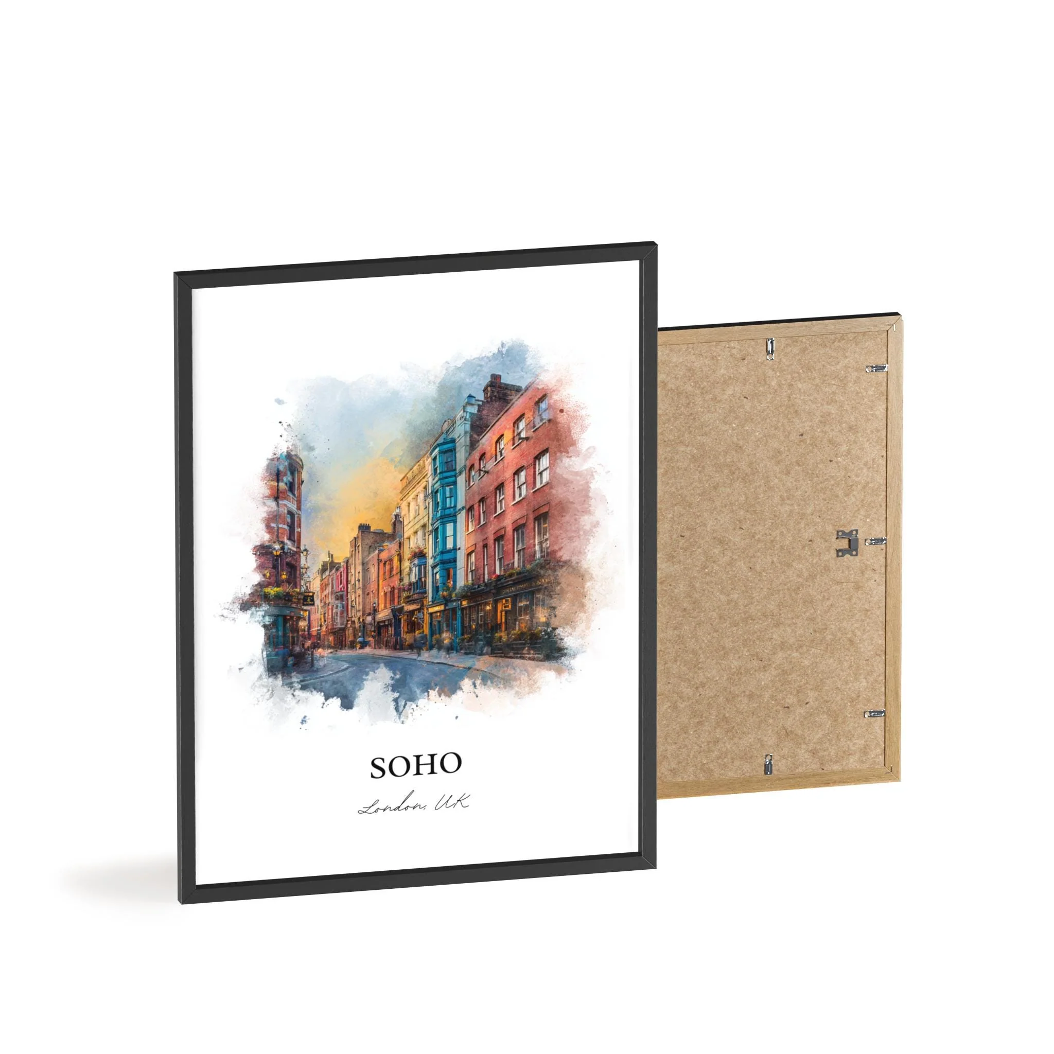 Soho London, England – Watercolor Art Print - Image 10