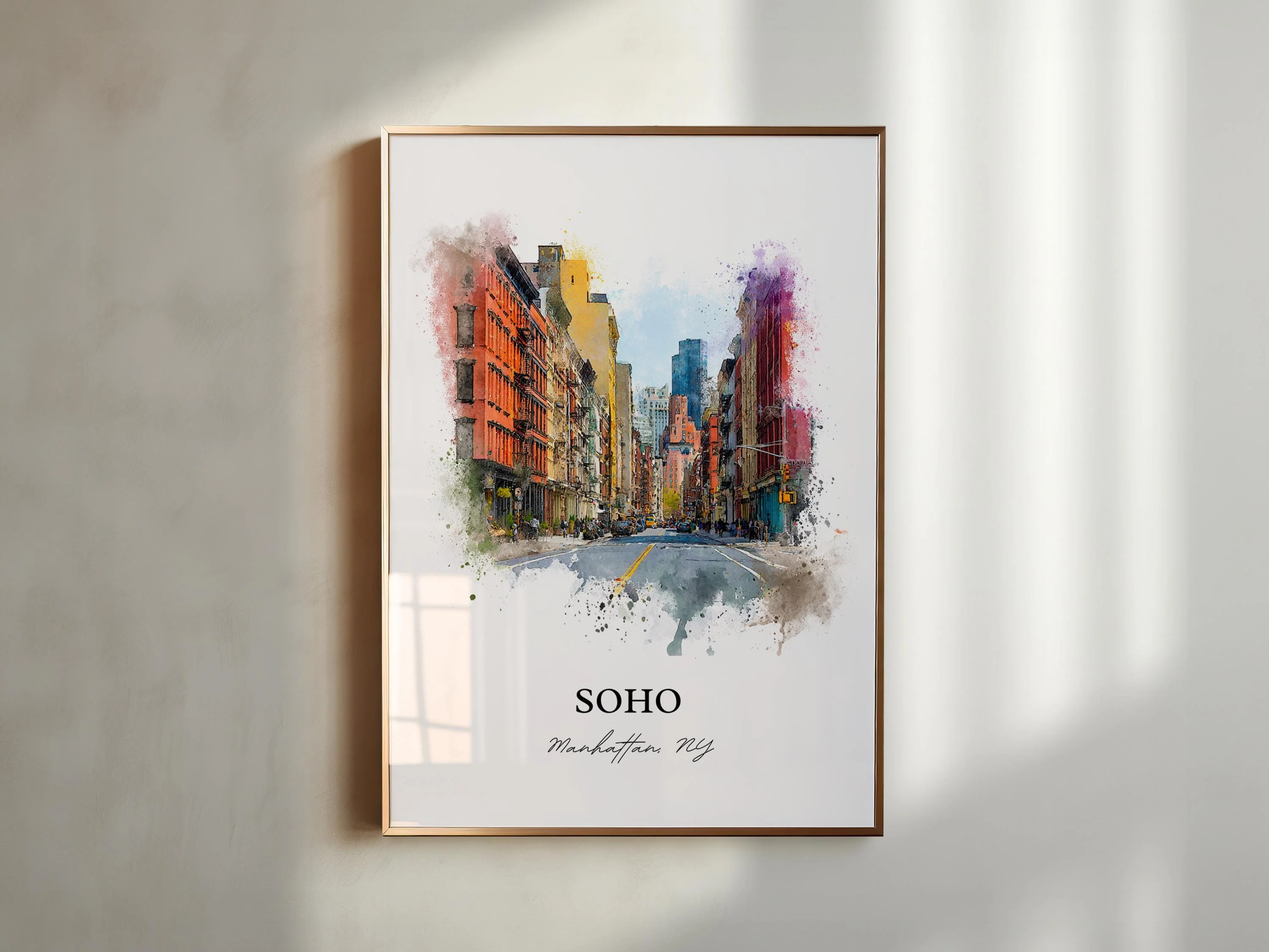 Soho, New York – Watercolor Art Print - Image 3