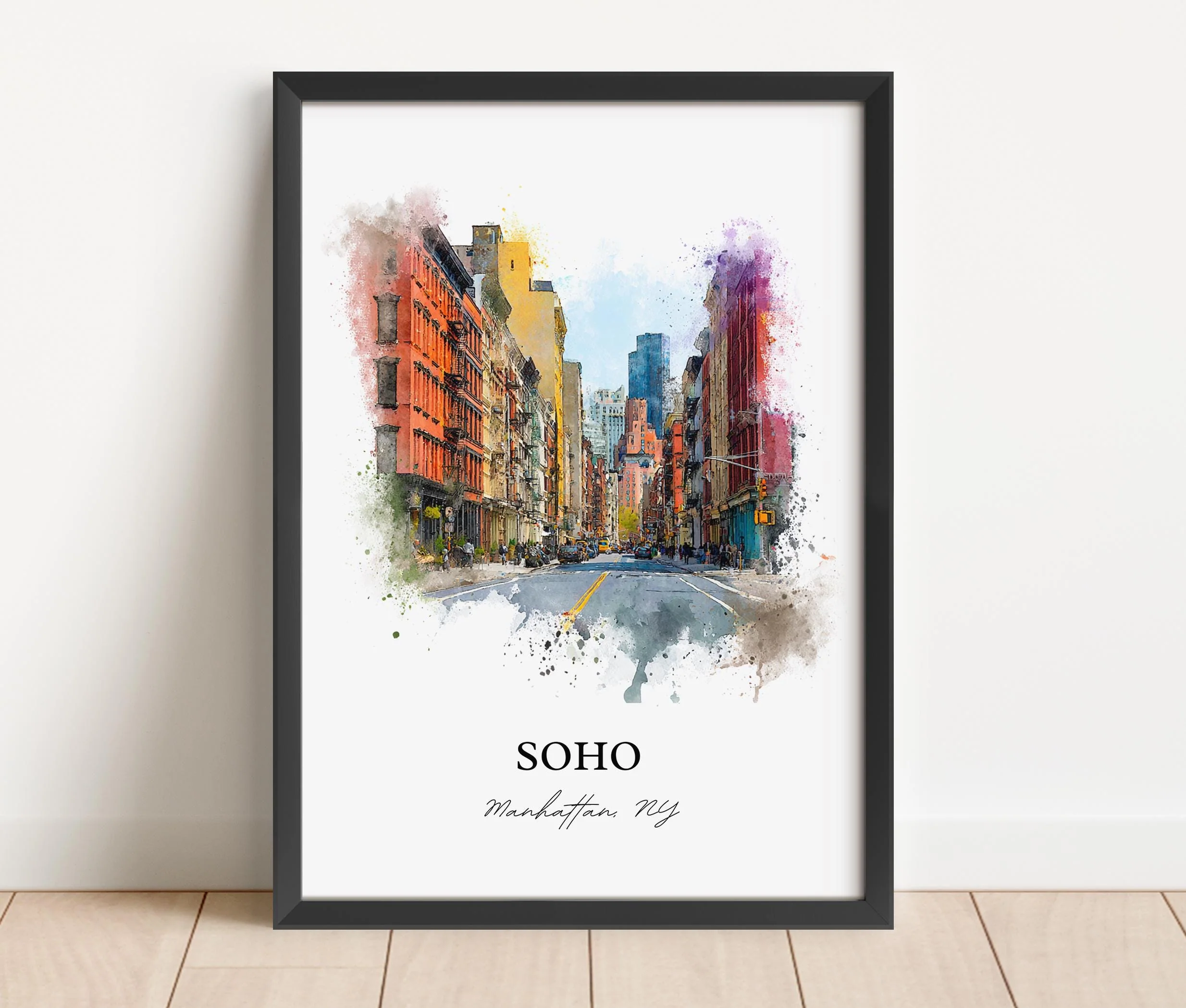 Soho, New York – Watercolor Art Print - Image 4