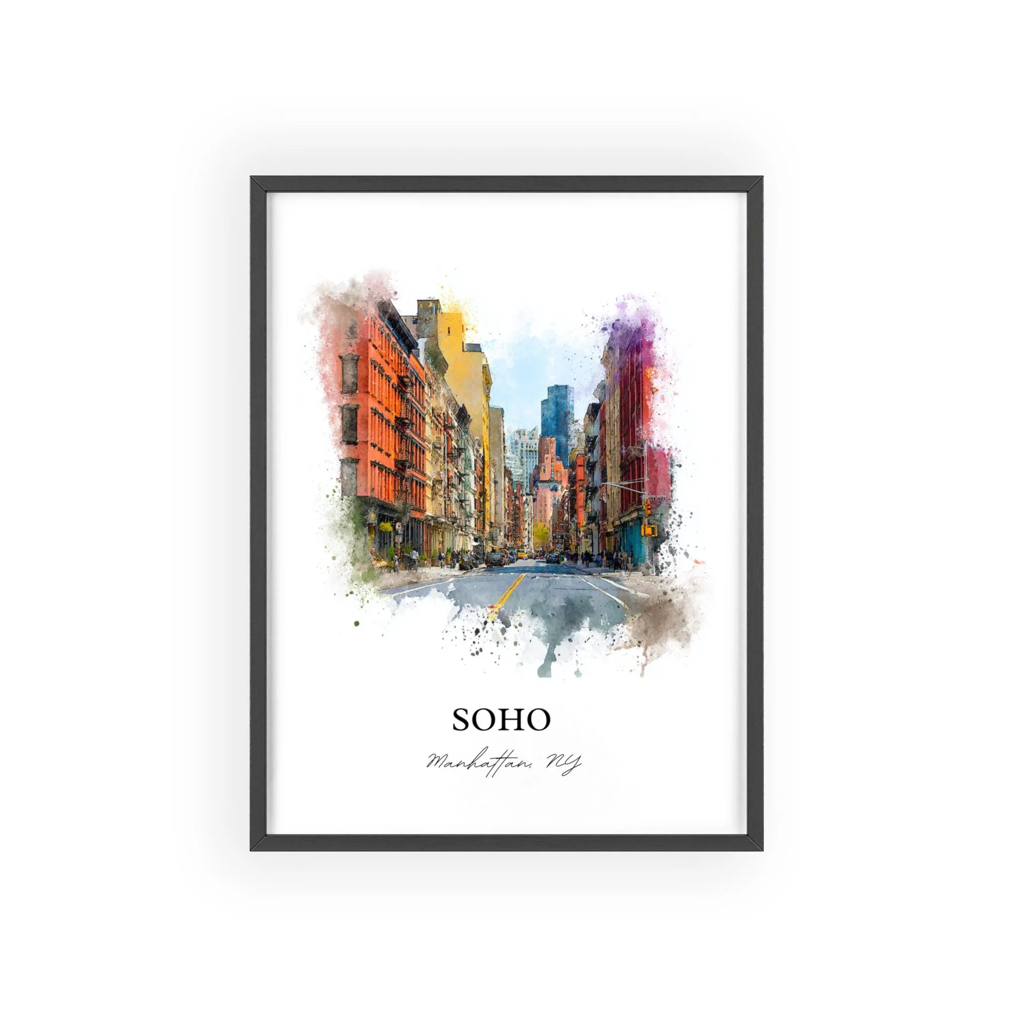 Soho, New York – Watercolor Art Print - Image 7