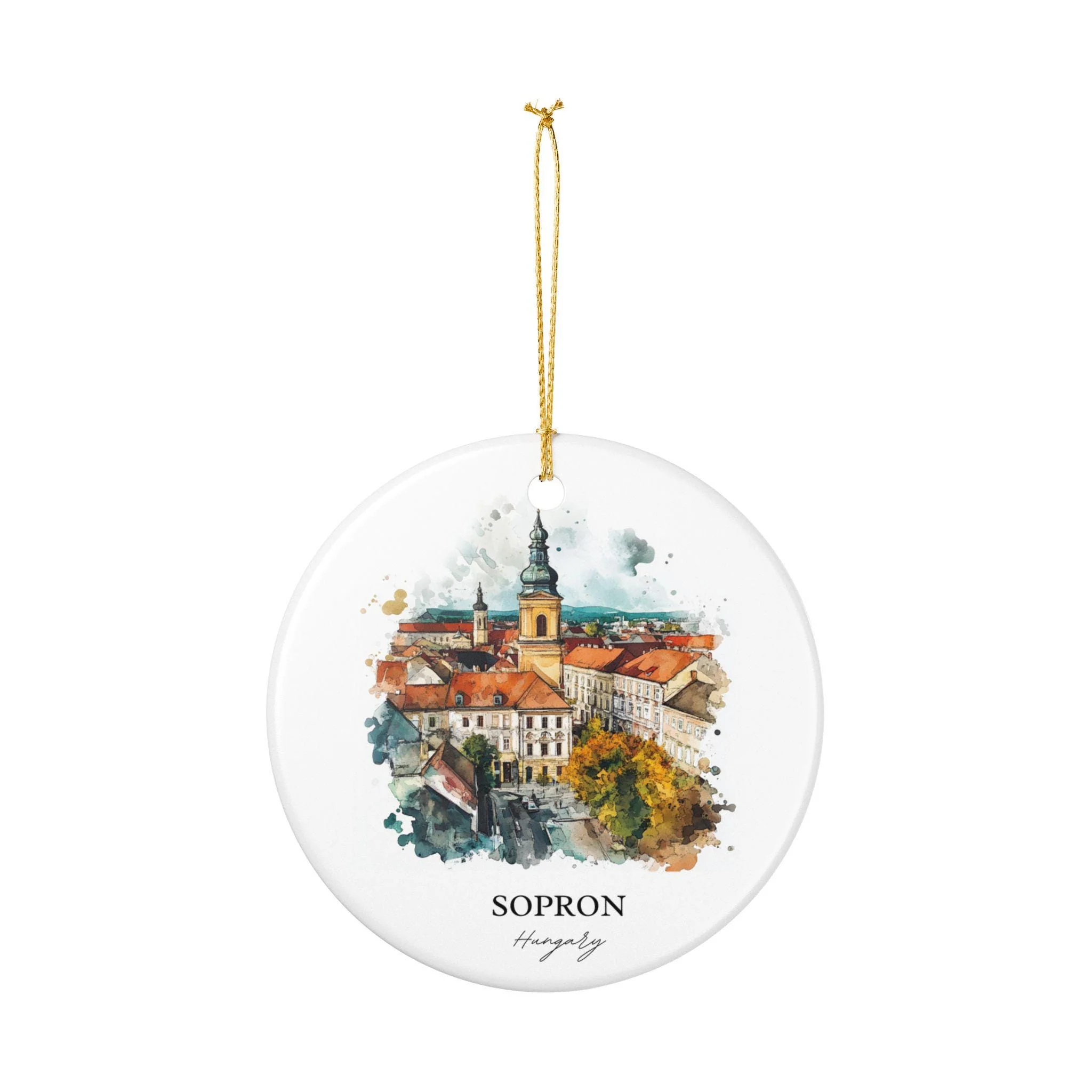 Sopron Hungary Ornament: Unique Sopron Souvenir, Sopron Hungary Xmas Decor, and Authentic Hungary Souvenir - Image 2