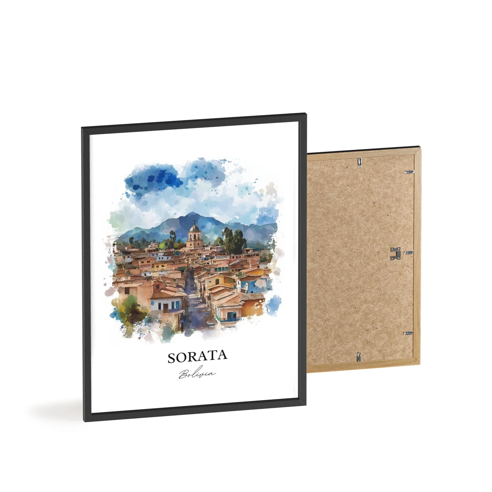 Sorata, Bolivia – Watercolor Art Print - Image 8