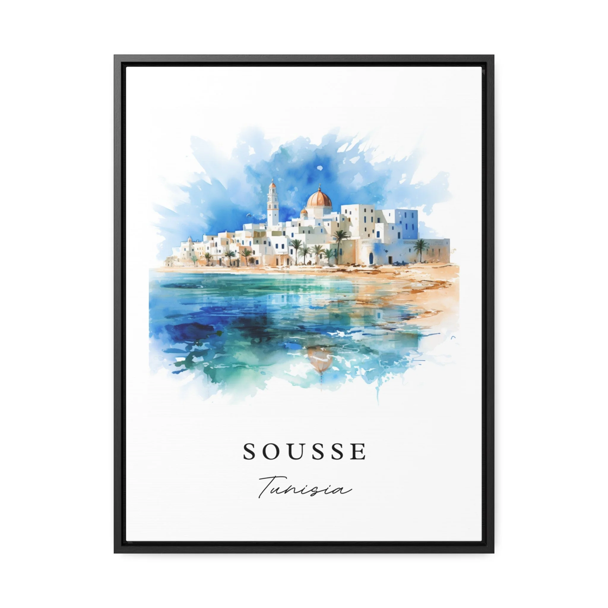 Sousse, Tunisia – Watercolor Art Print - Image 6