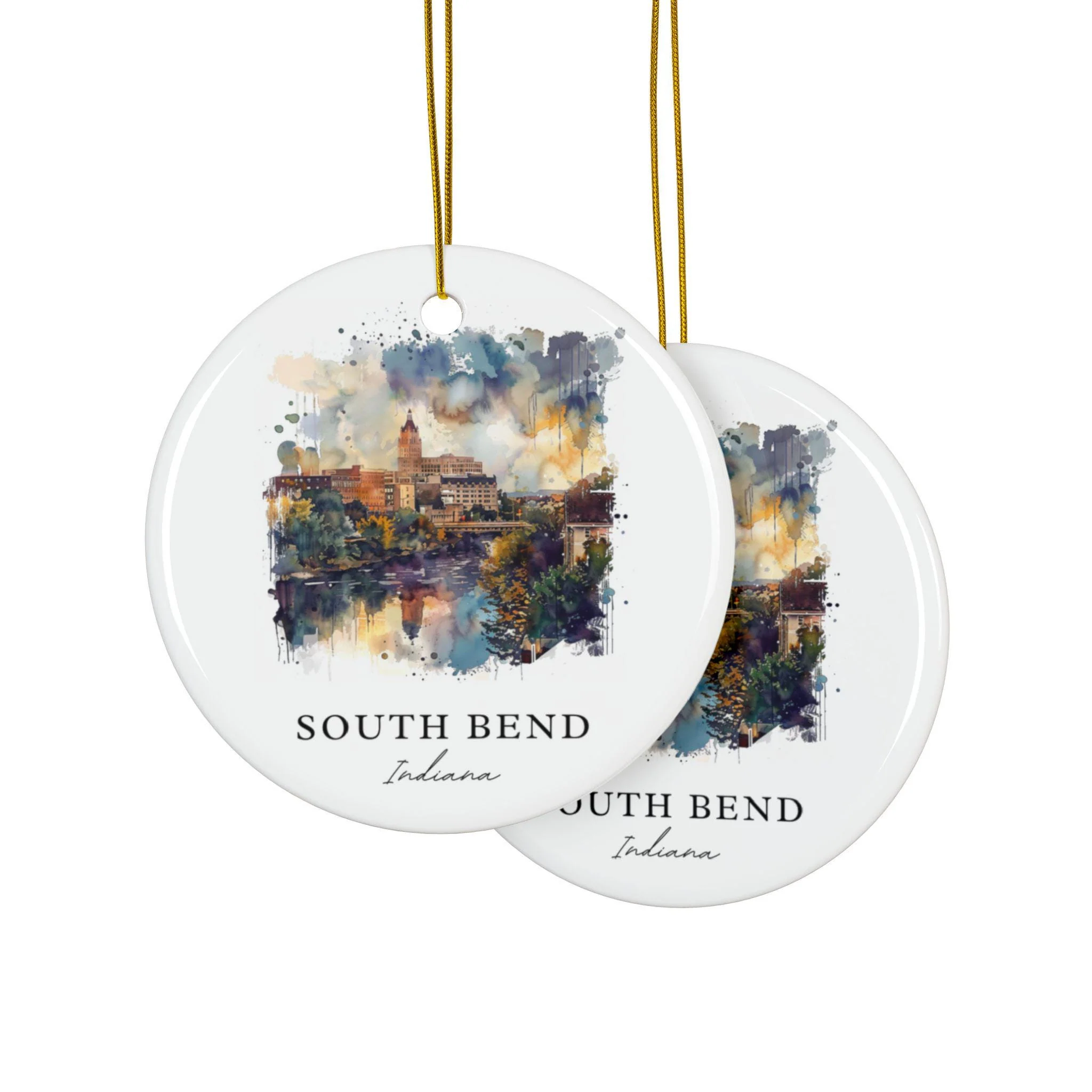 South Bend IN Ornament: Unique South Bend Souvenir, South Bend Decor, and Notre Dame University Christmas Gift - Image 4