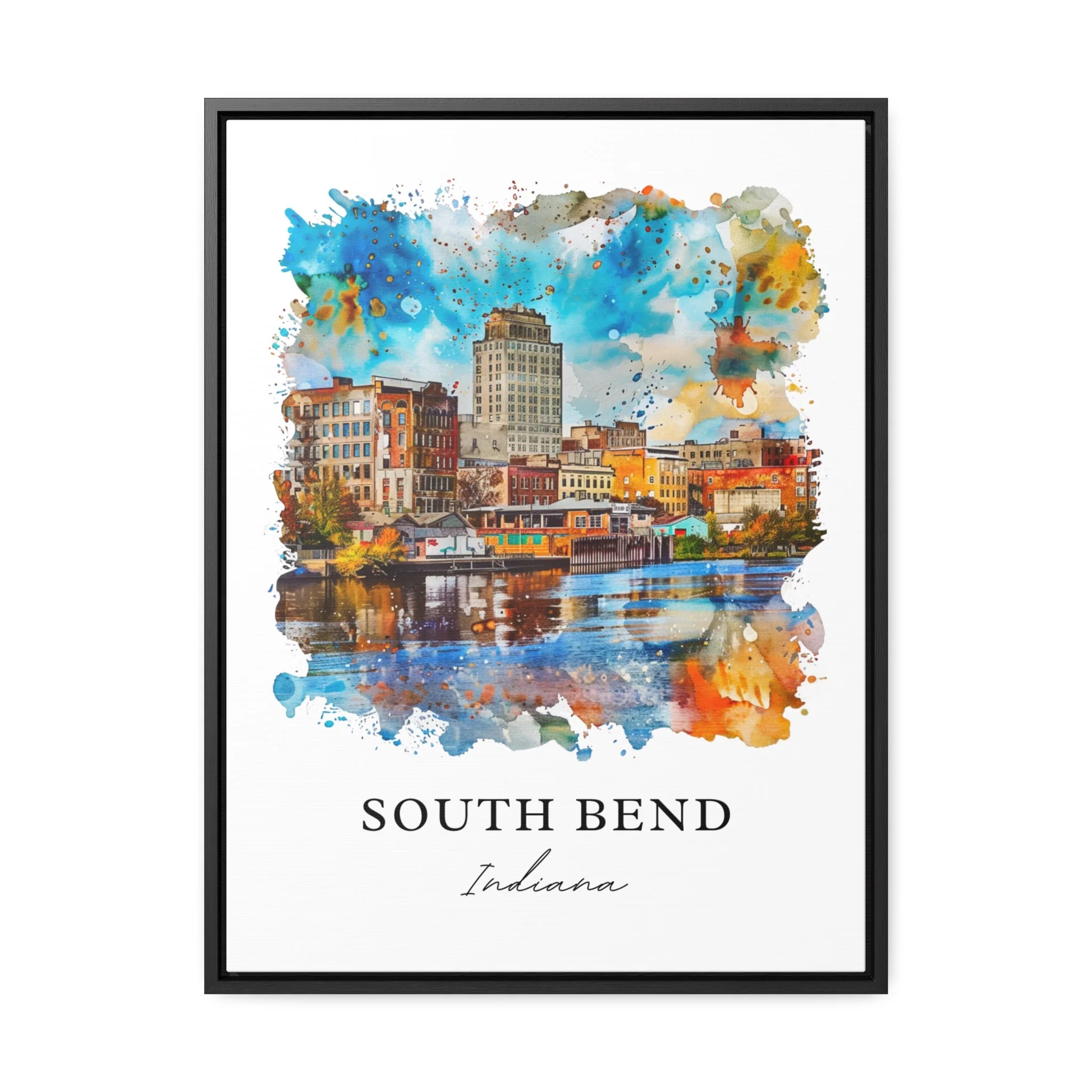 South Bend, USA – Watercolor Art Print - Image 5