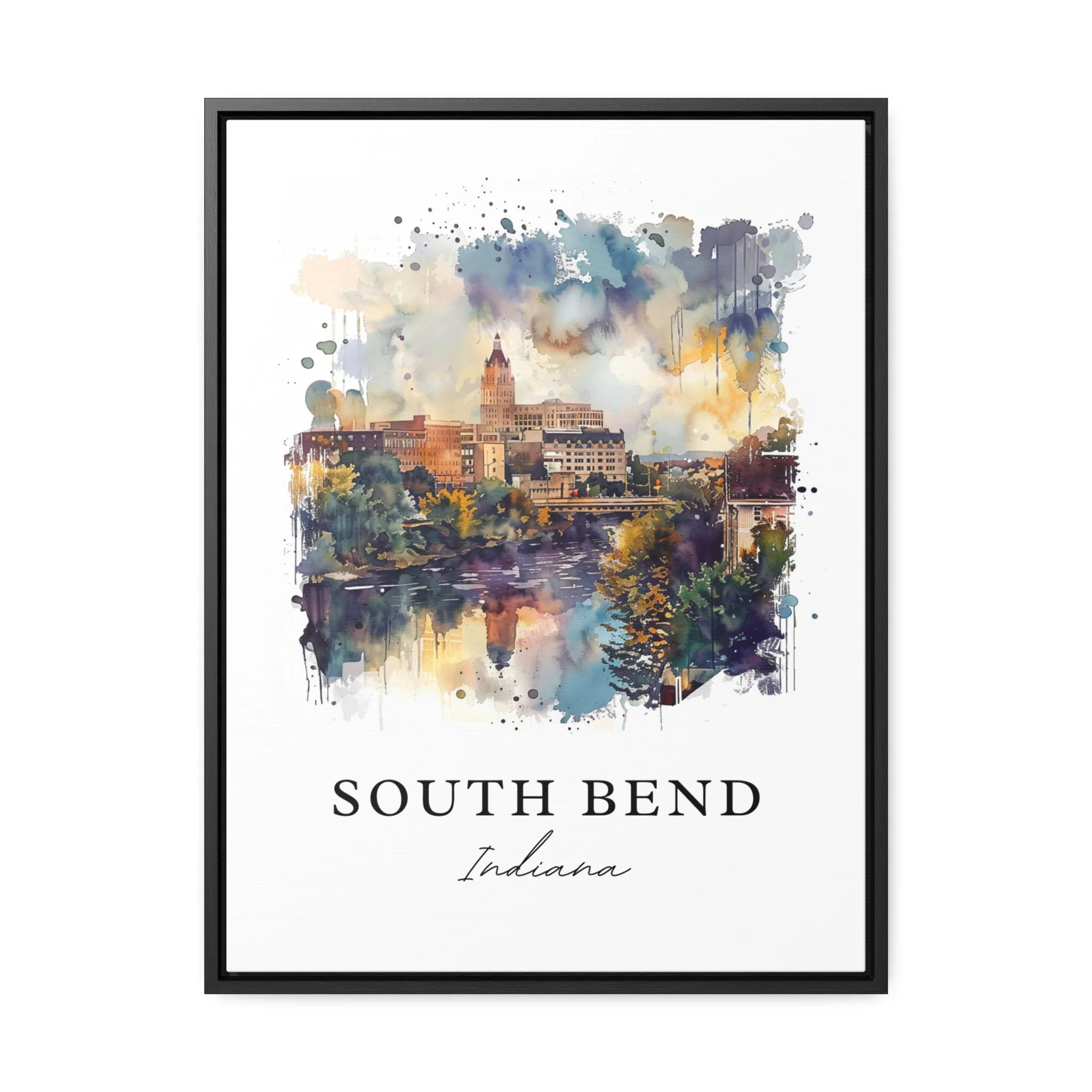 South Bend, USA – Watercolor Art Print - Image 5